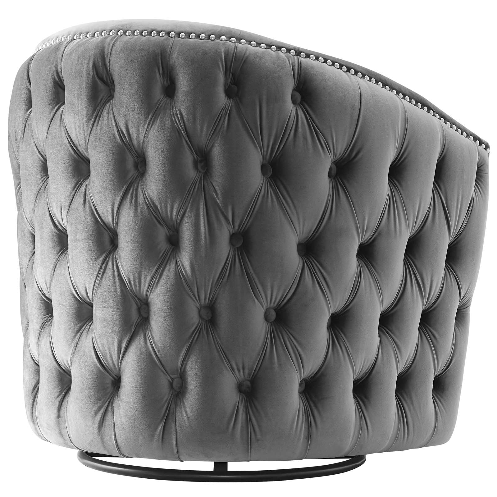 Rogue Swivel Performance Velvet Armchair - East Shore Modern Home Furnishings