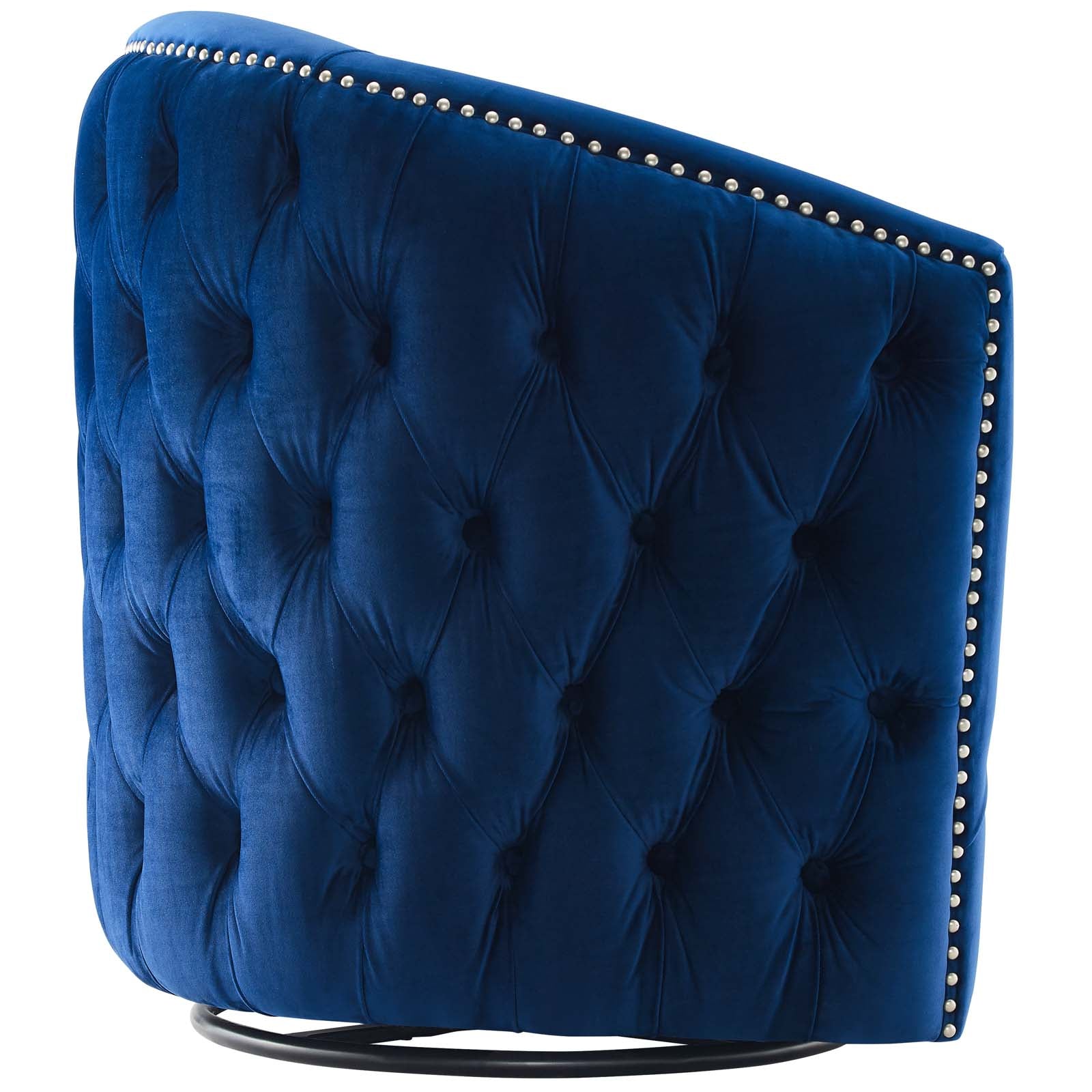 Rogue Swivel Performance Velvet Armchair - East Shore Modern Home Furnishings