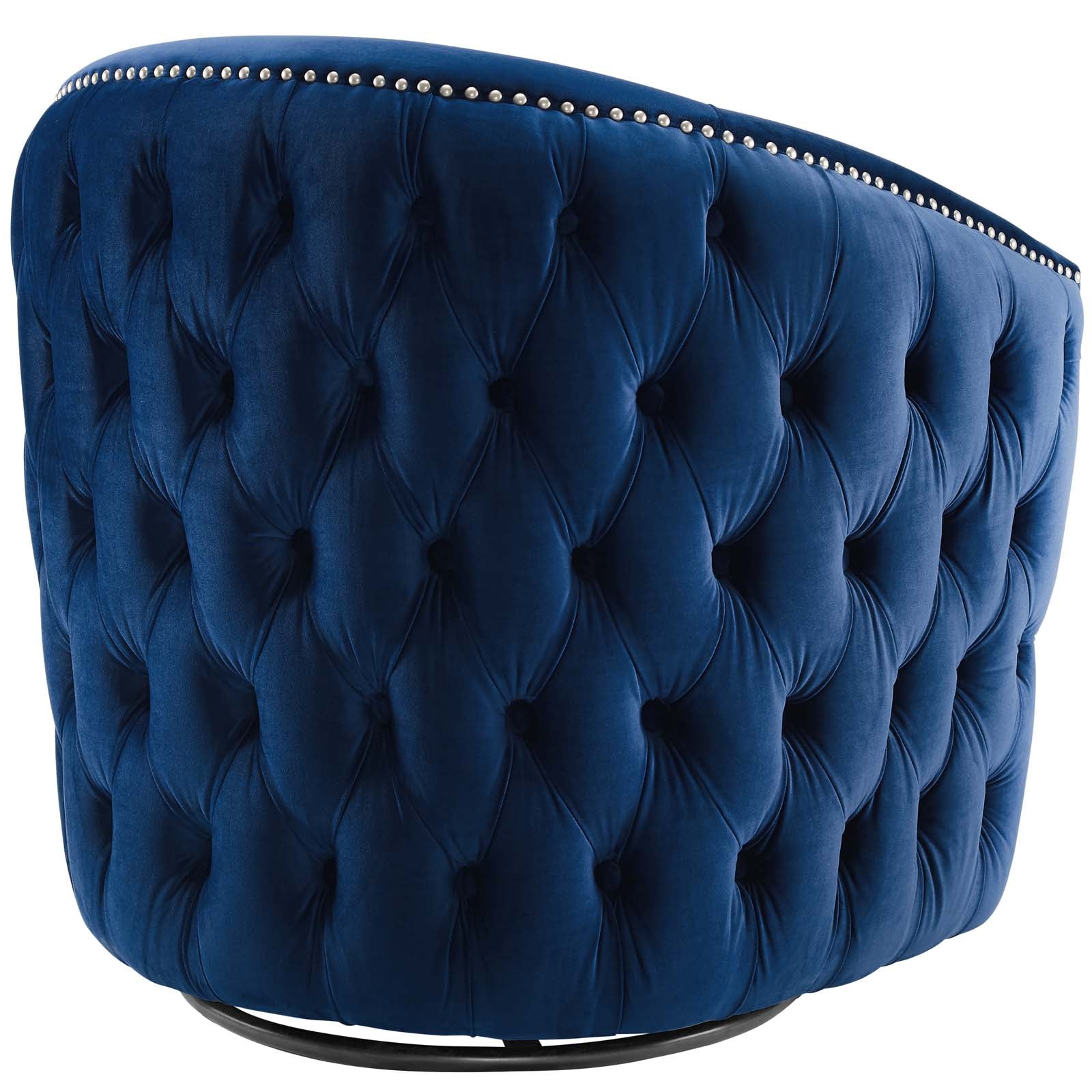 Rogue Swivel Performance Velvet Armchair - East Shore Modern Home Furnishings