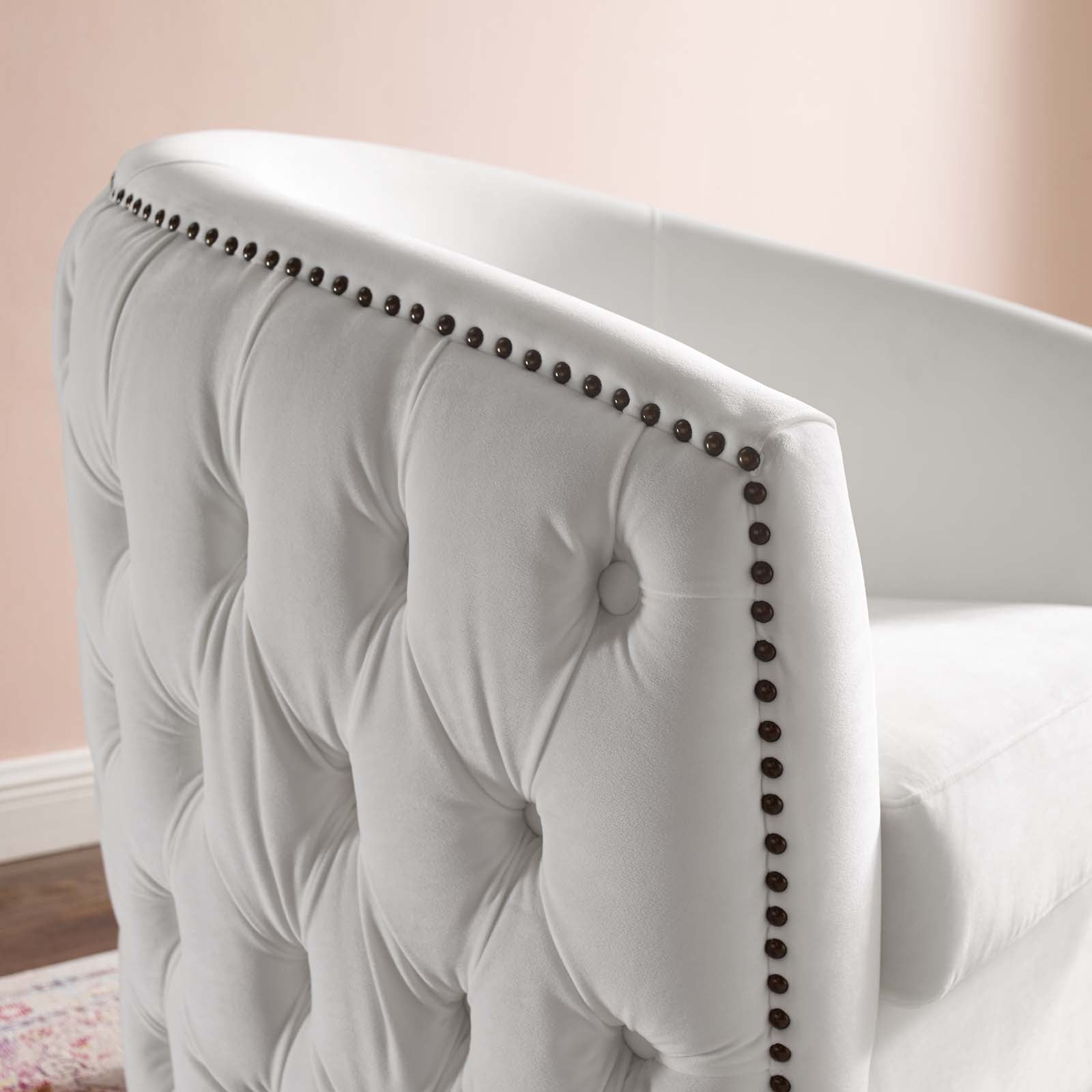 Rogue Swivel Performance Velvet Armchair - East Shore Modern Home Furnishings