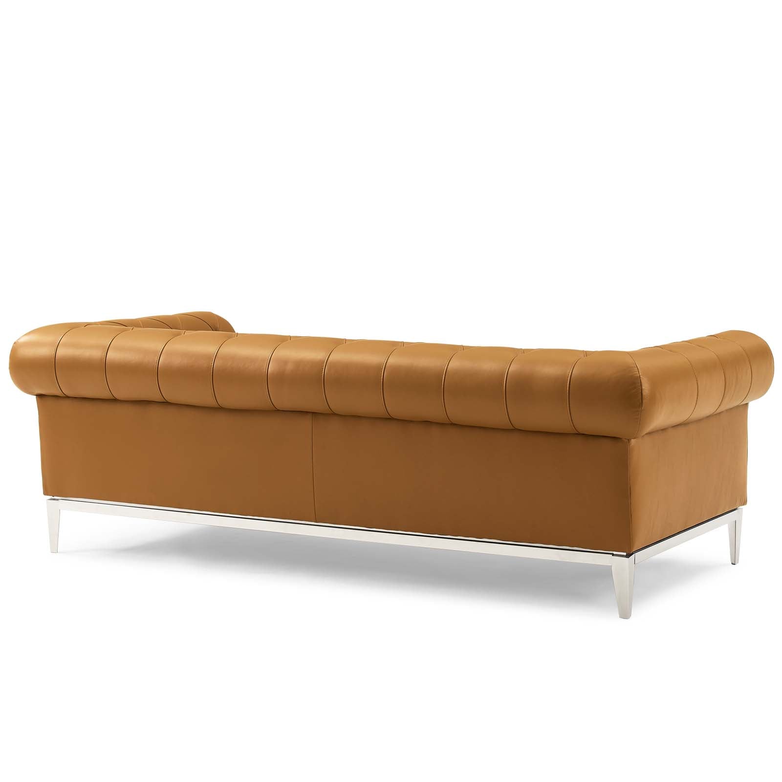 Idyll Tufted Button Upholstered Leather Chesterfield Sofa - East Shore Modern Home Furnishings