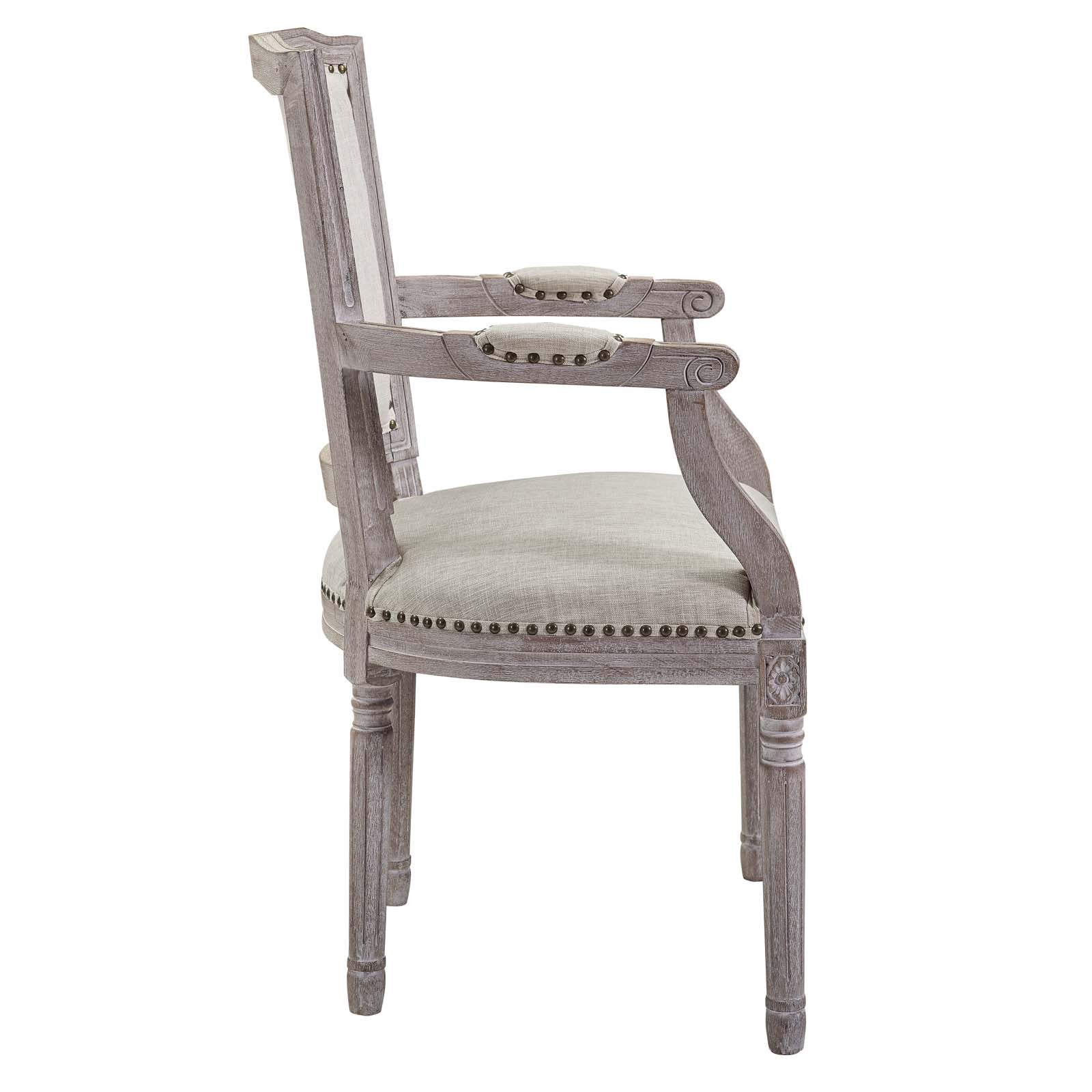 Penchant Dining Armchair Upholstered Fabric Set of 4 - East Shore Modern Home Furnishings