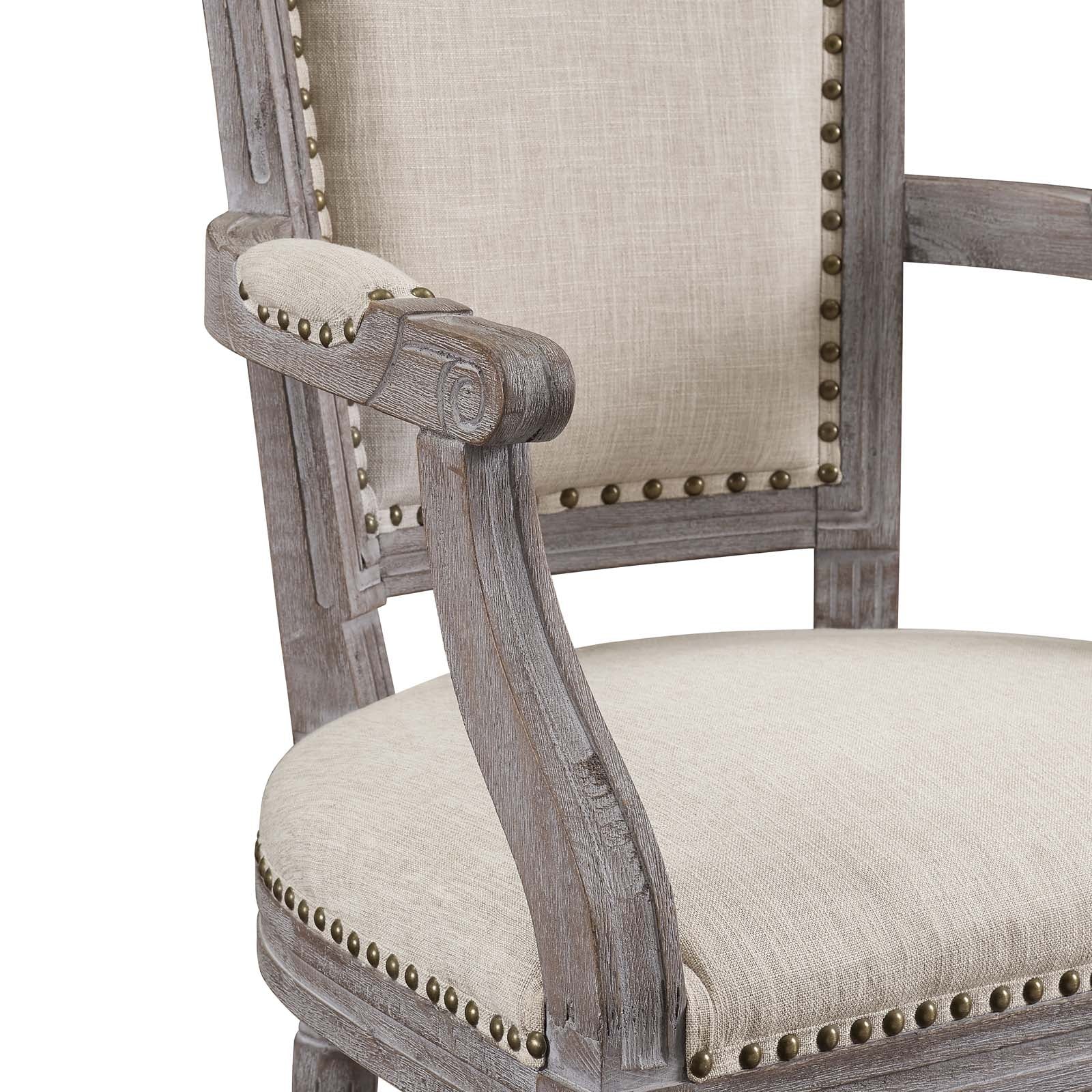 Penchant Dining Armchair Upholstered Fabric Set of 4 - East Shore Modern Home Furnishings