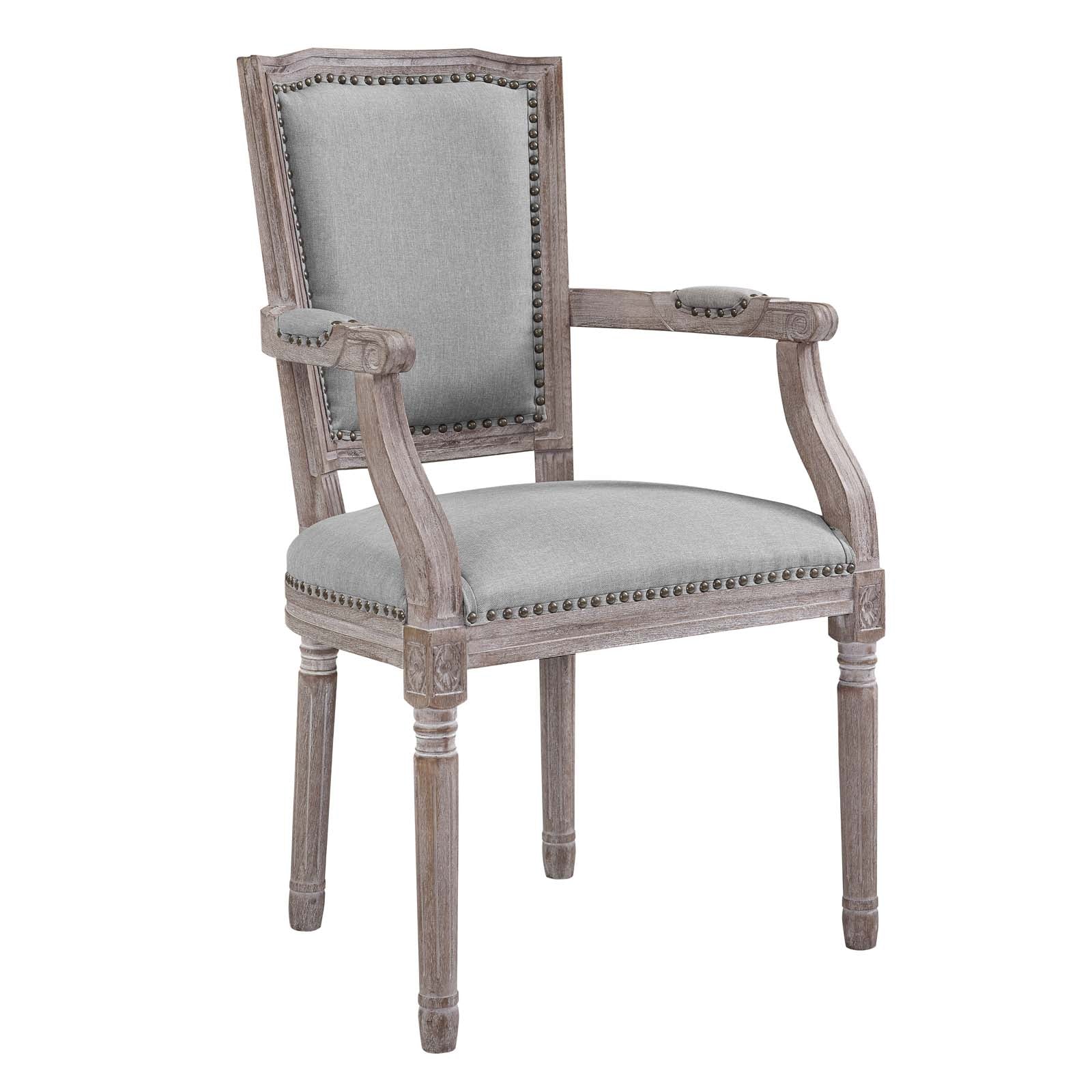 Penchant Dining Armchair Upholstered Fabric Set of 4 - East Shore Modern Home Furnishings