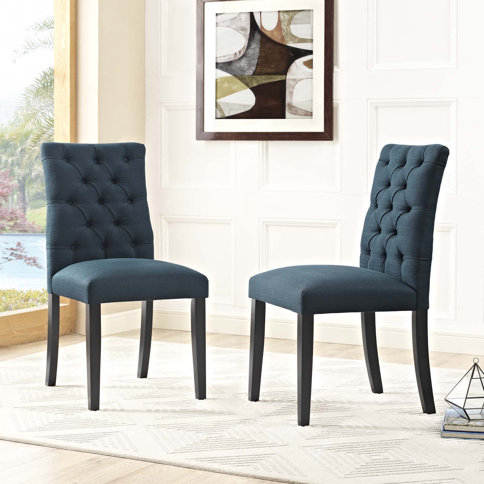 Duchess Dining Chair Fabric Set of 2 - East Shore Modern Home Furnishings