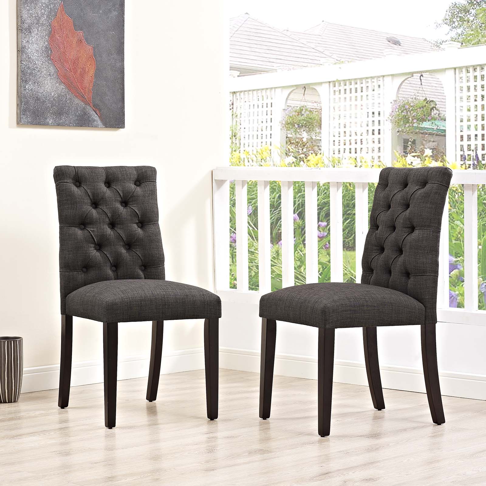 Duchess Dining Chair Fabric Set of 2 - East Shore Modern Home Furnishings