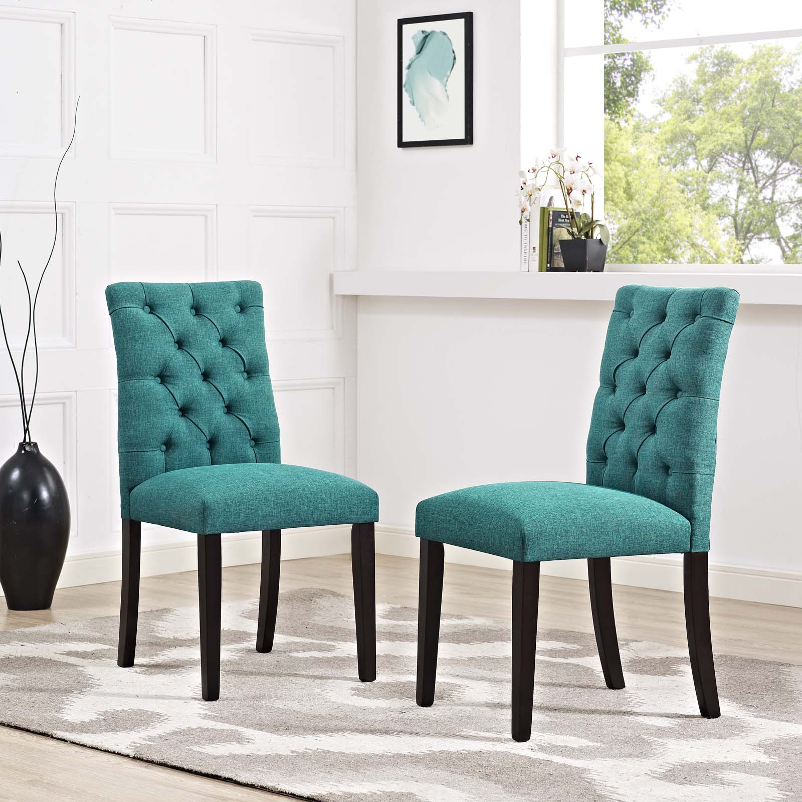Duchess Dining Chair Fabric Set of 2 - East Shore Modern Home Furnishings