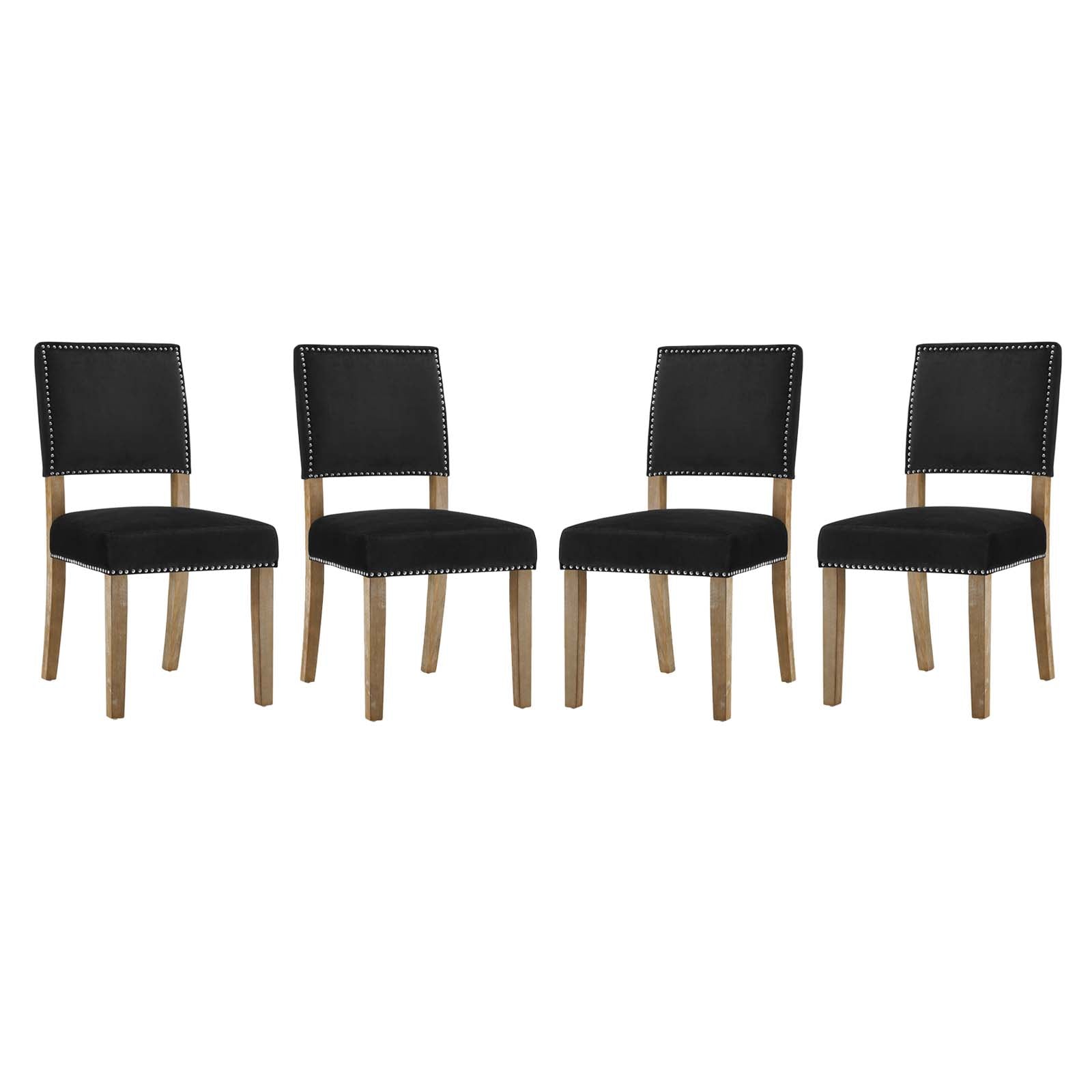 Oblige Dining Chair Wood Set of 4 - East Shore Modern Home Furnishings
