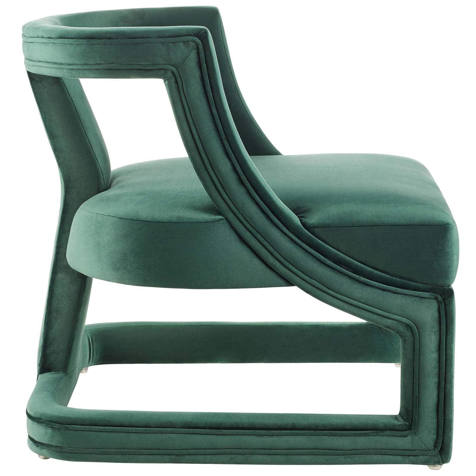 Requisite Accent Lounge Performance Velvet Armchair - East Shore Modern Home Furnishings