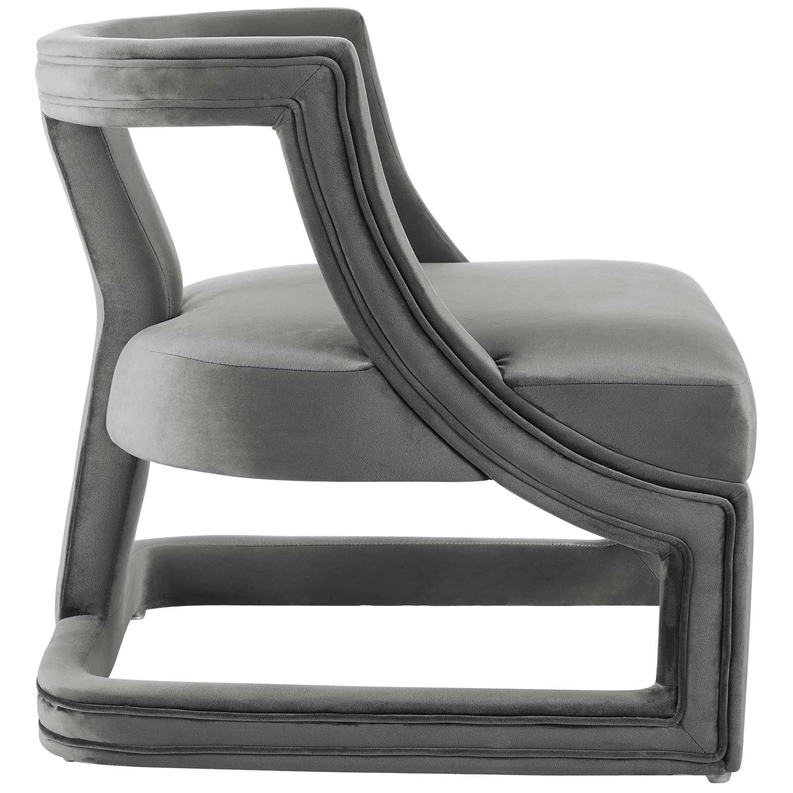 Requisite Accent Lounge Performance Velvet Armchair - East Shore Modern Home Furnishings