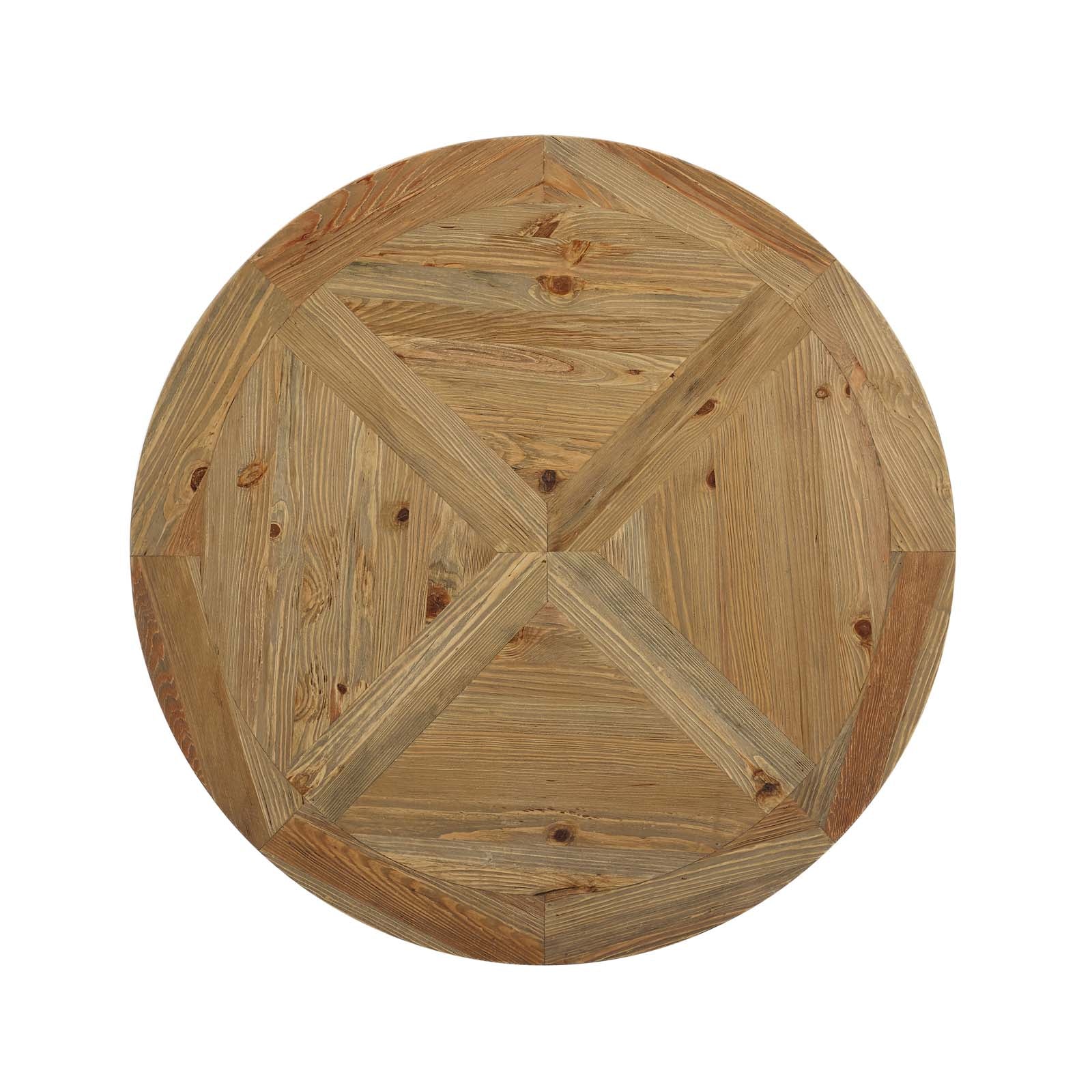 Column 47" Round Pine Wood Dining Table - East Shore Modern Home Furnishings