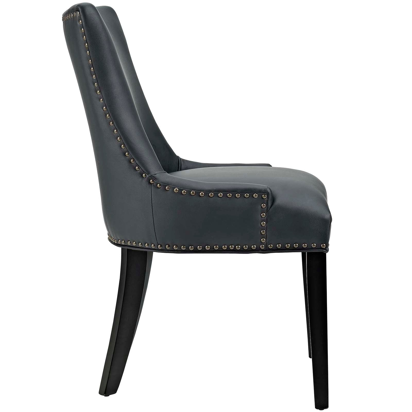 Marquis Dining Chair Faux Leather Set of 2 - East Shore Modern Home Furnishings