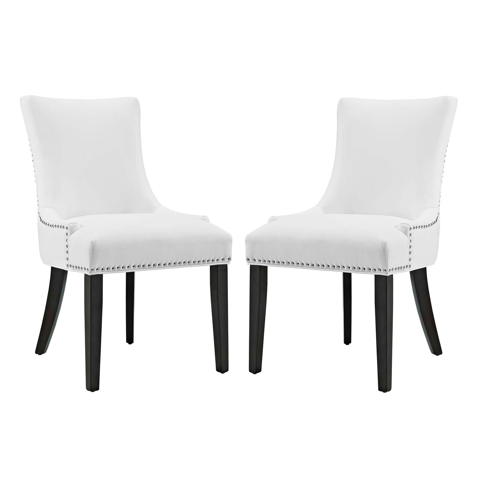 Marquis Dining Chair Faux Leather Set of 2 - East Shore Modern Home Furnishings