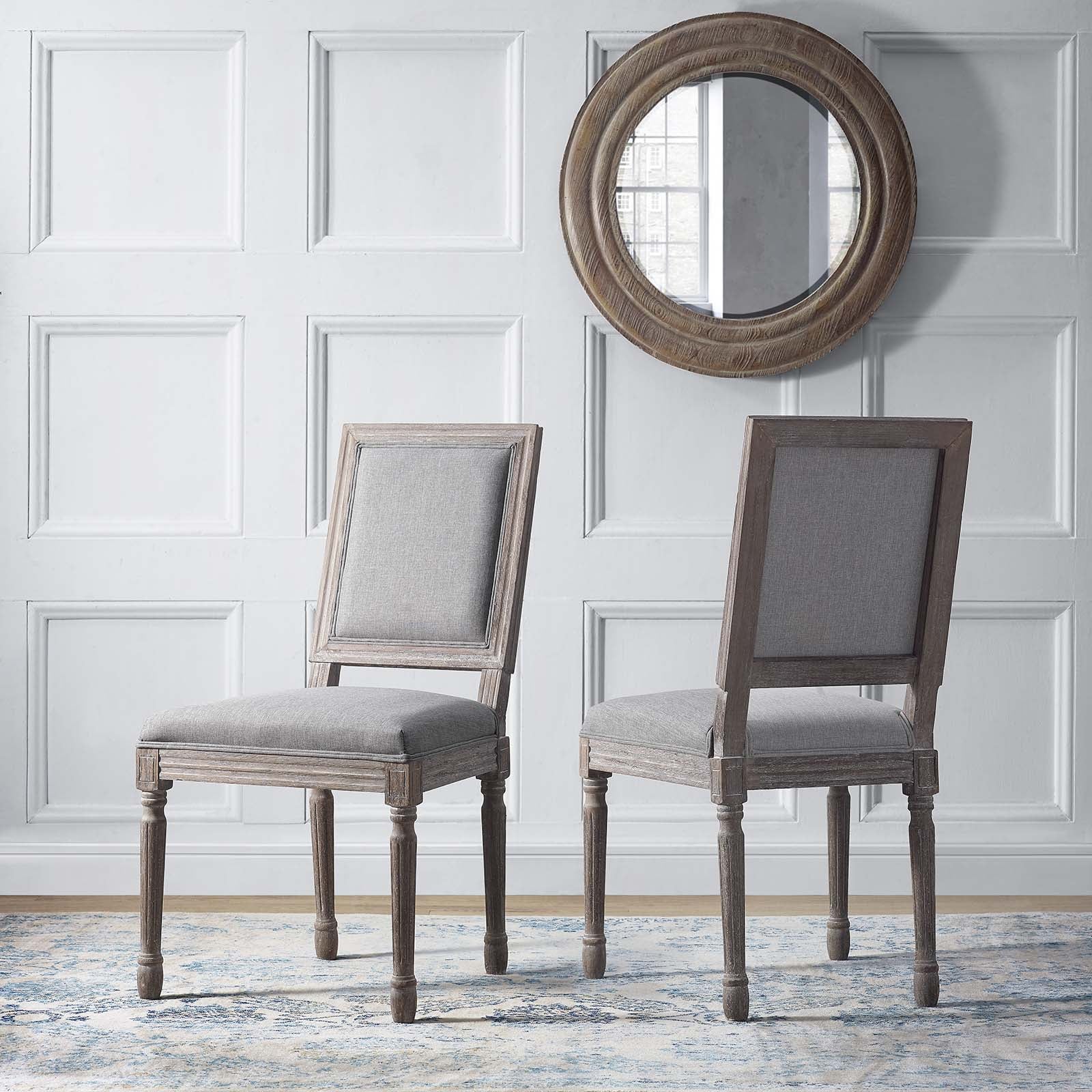 Court Dining Side Chair Upholstered Fabric Set of 2 - East Shore Modern Home Furnishings