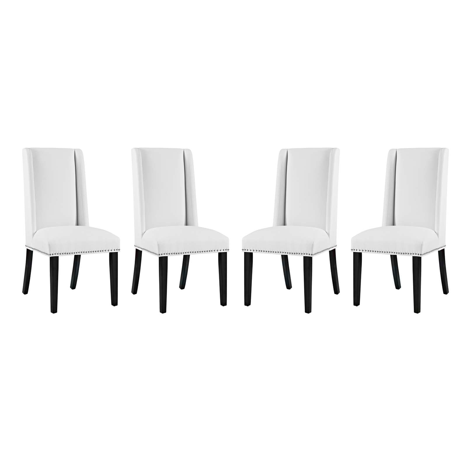 Baron Dining Chair Vinyl Set of 4 - East Shore Modern Home Furnishings