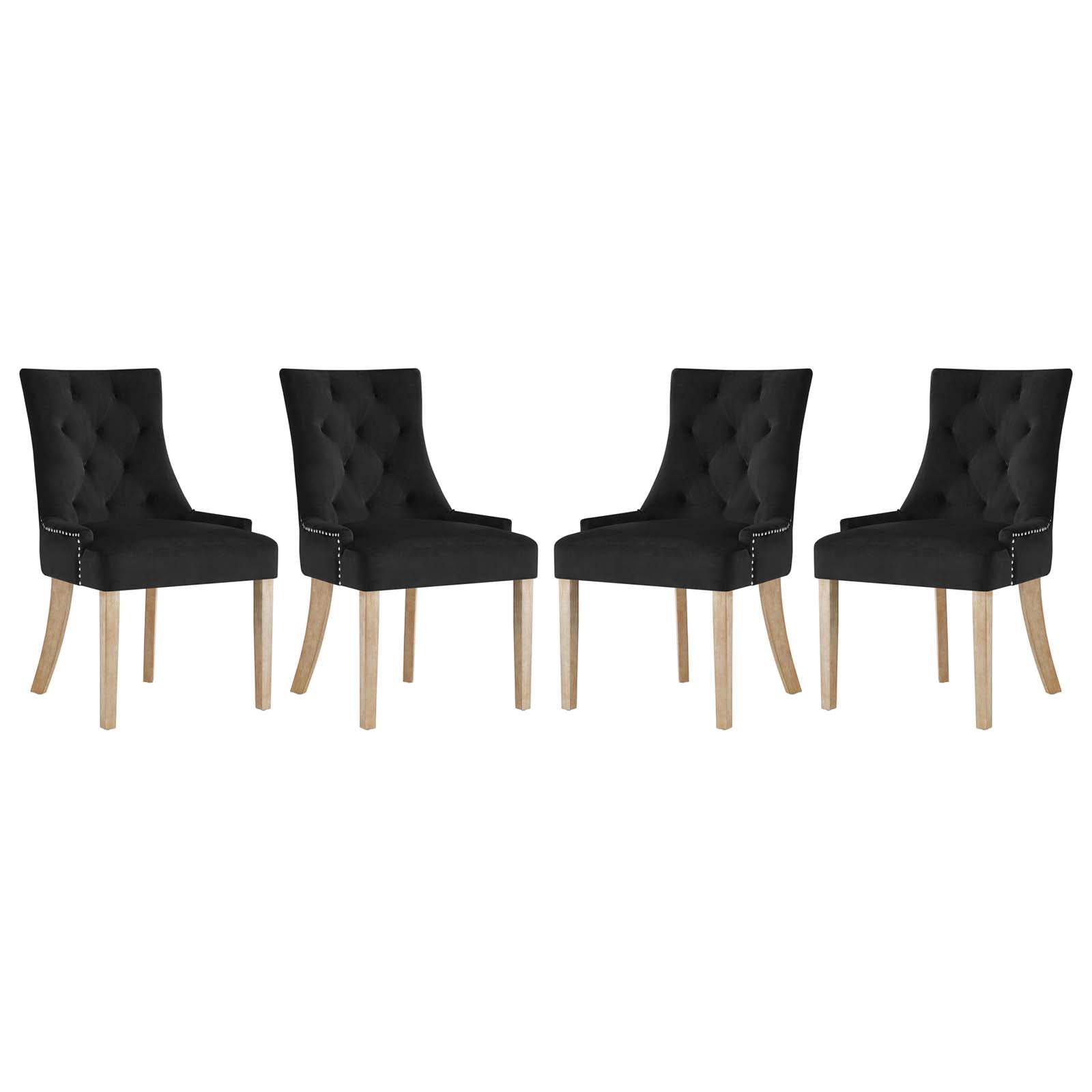 Pose Dining Chair Performance Velvet Set of 4
