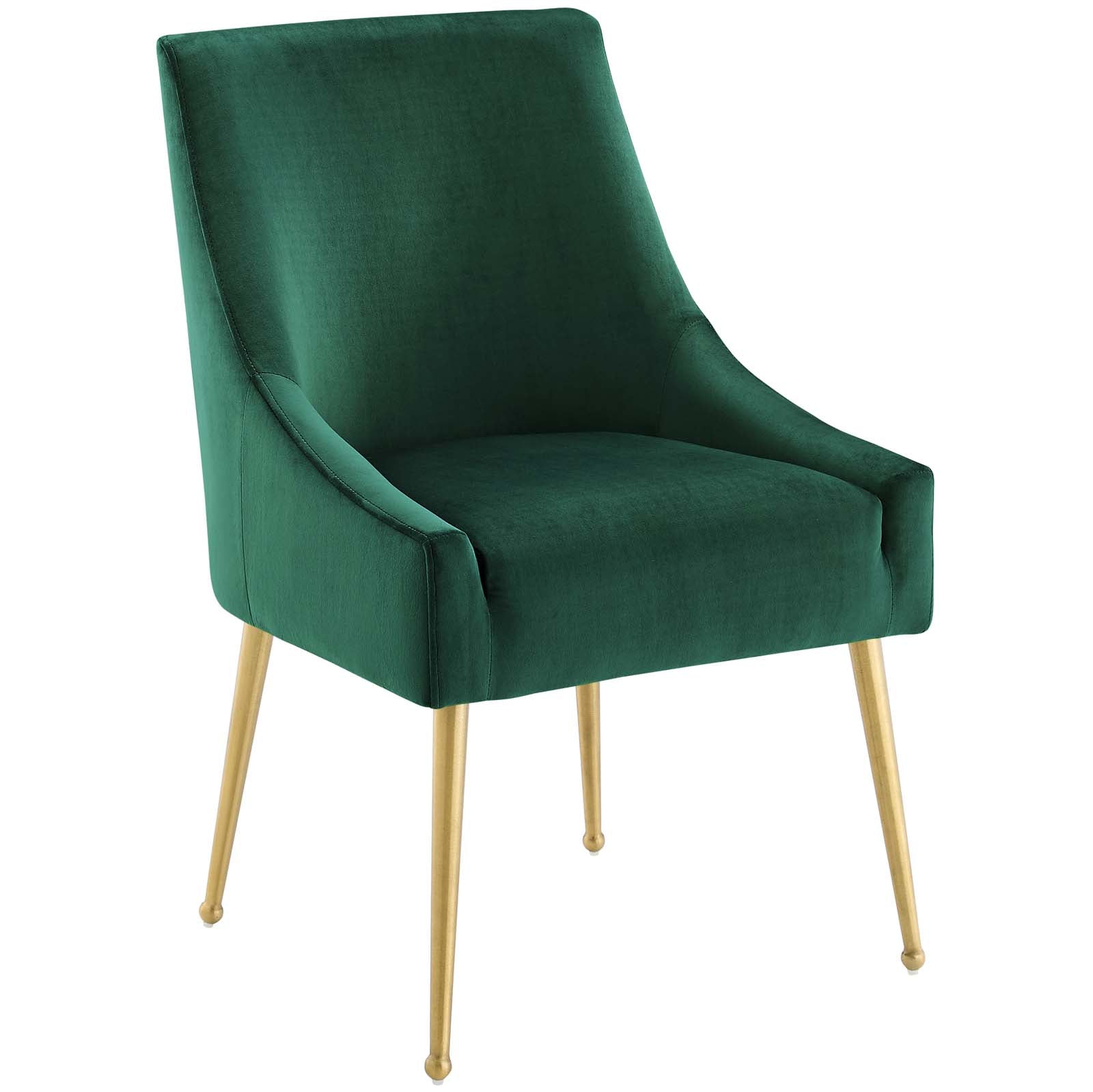 Discern Upholstered Performance Velvet Dining Chair - East Shore Modern Home Furnishings