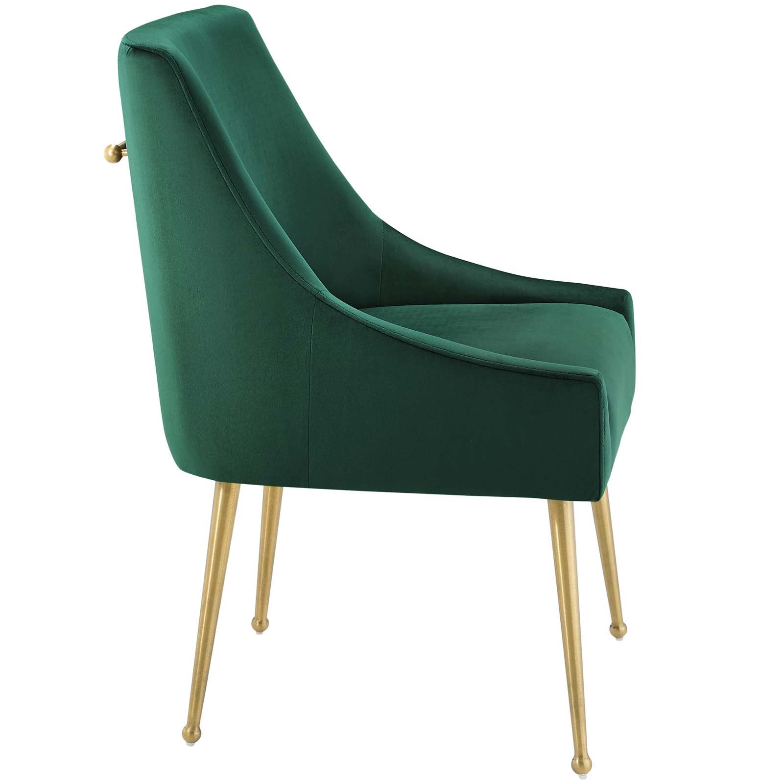 Discern Upholstered Performance Velvet Dining Chair - East Shore Modern Home Furnishings