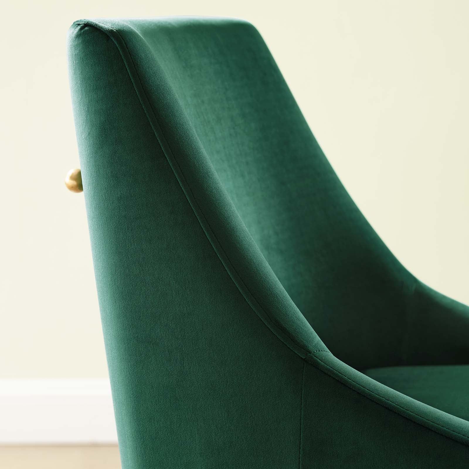 Discern Upholstered Performance Velvet Dining Chair - East Shore Modern Home Furnishings