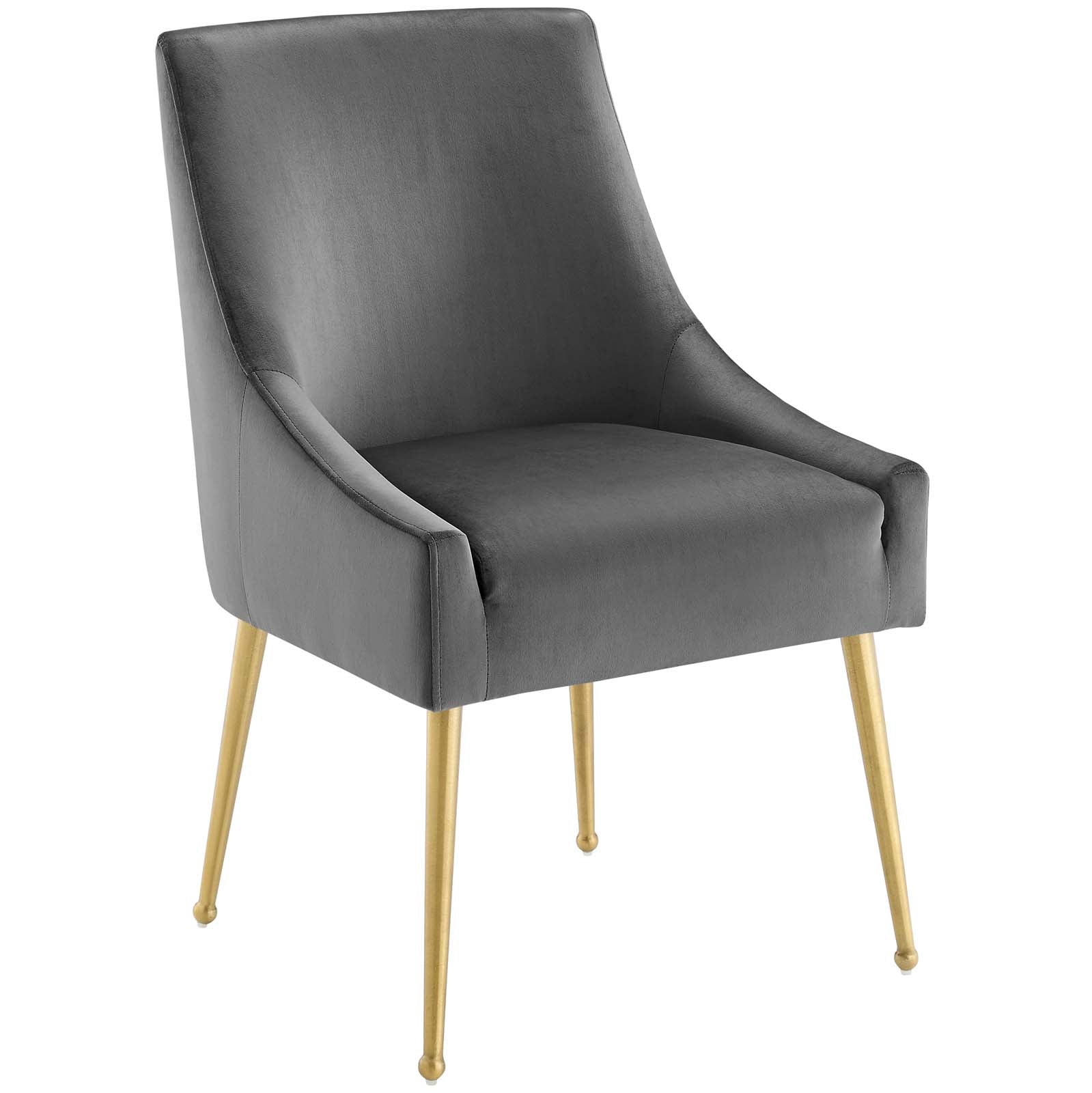 Discern Upholstered Performance Velvet Dining Chair - East Shore Modern Home Furnishings