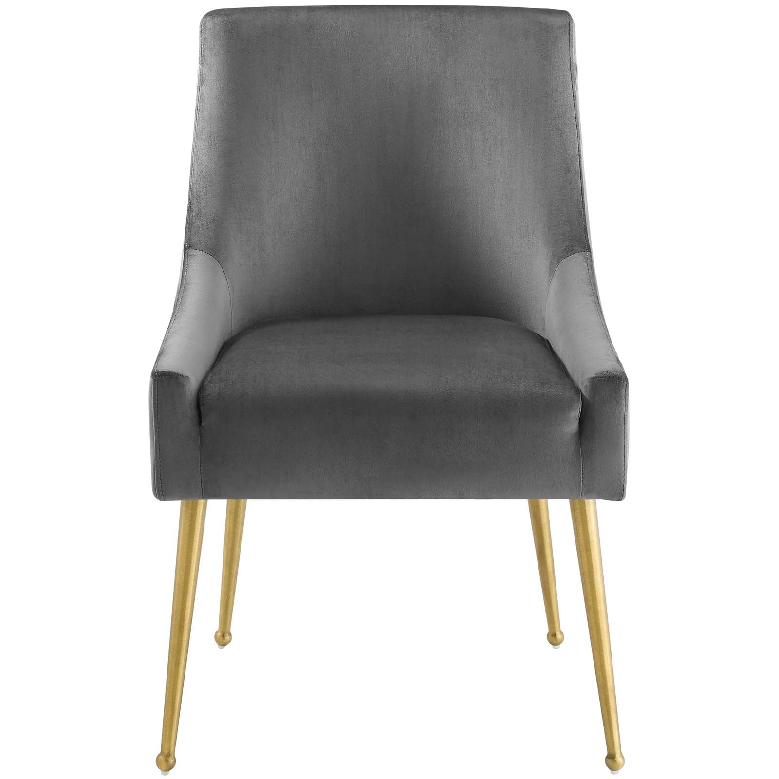 Discern Upholstered Performance Velvet Dining Chair - East Shore Modern Home Furnishings