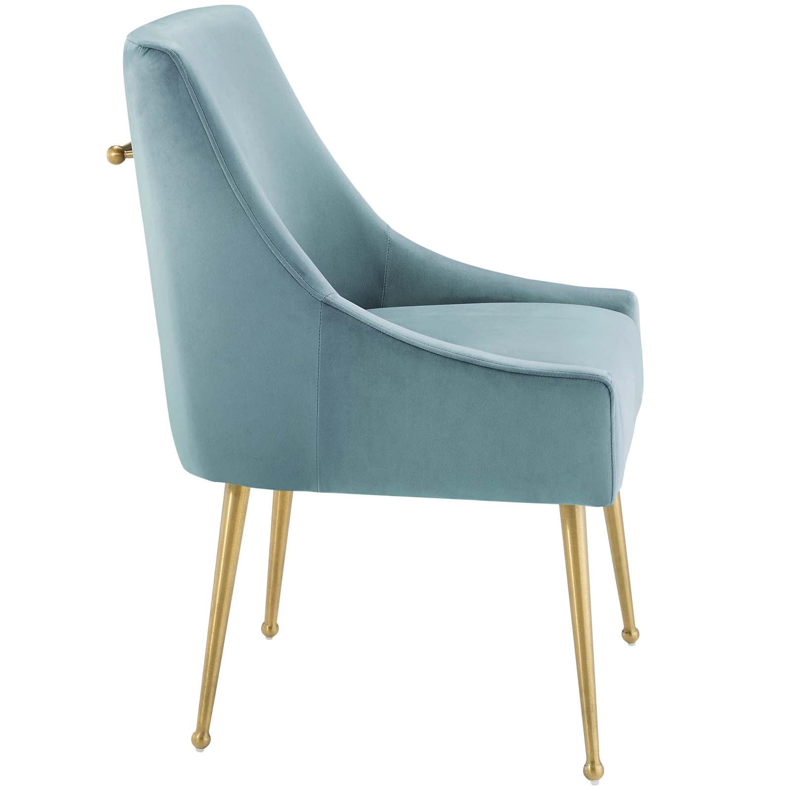 Discern Upholstered Performance Velvet Dining Chair - East Shore Modern Home Furnishings