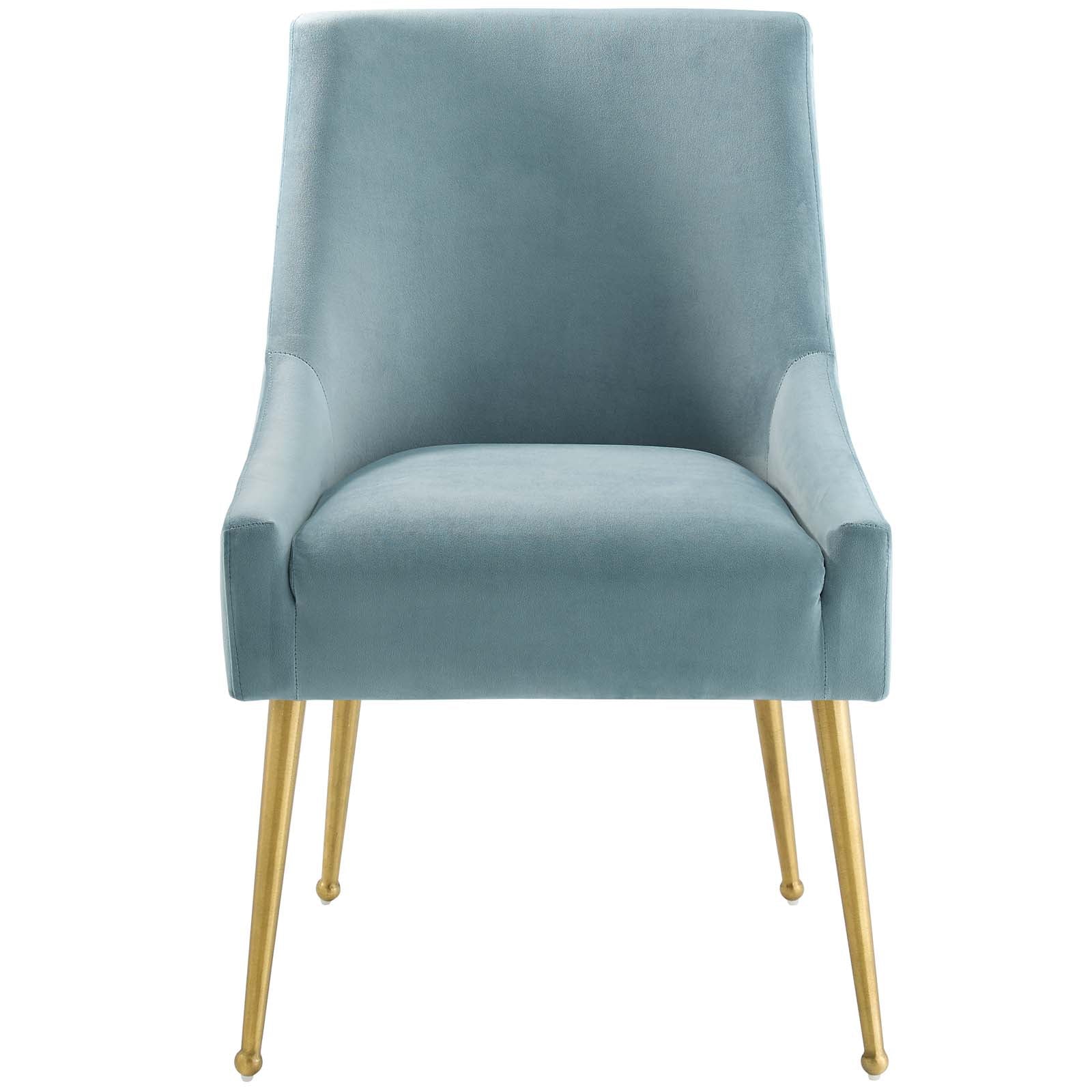 Discern Upholstered Performance Velvet Dining Chair - East Shore Modern Home Furnishings