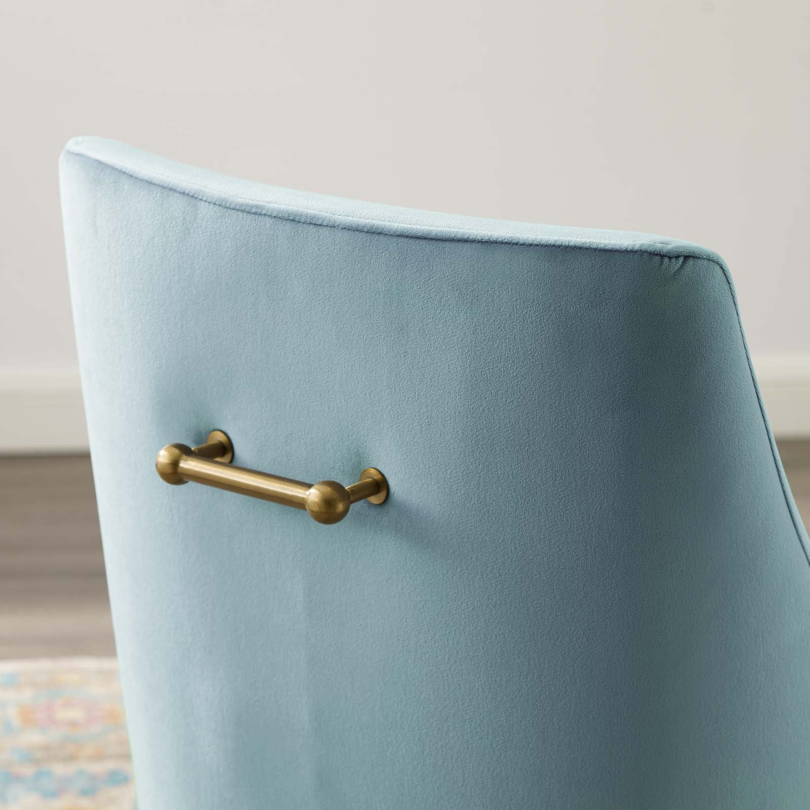Discern Upholstered Performance Velvet Dining Chair - East Shore Modern Home Furnishings