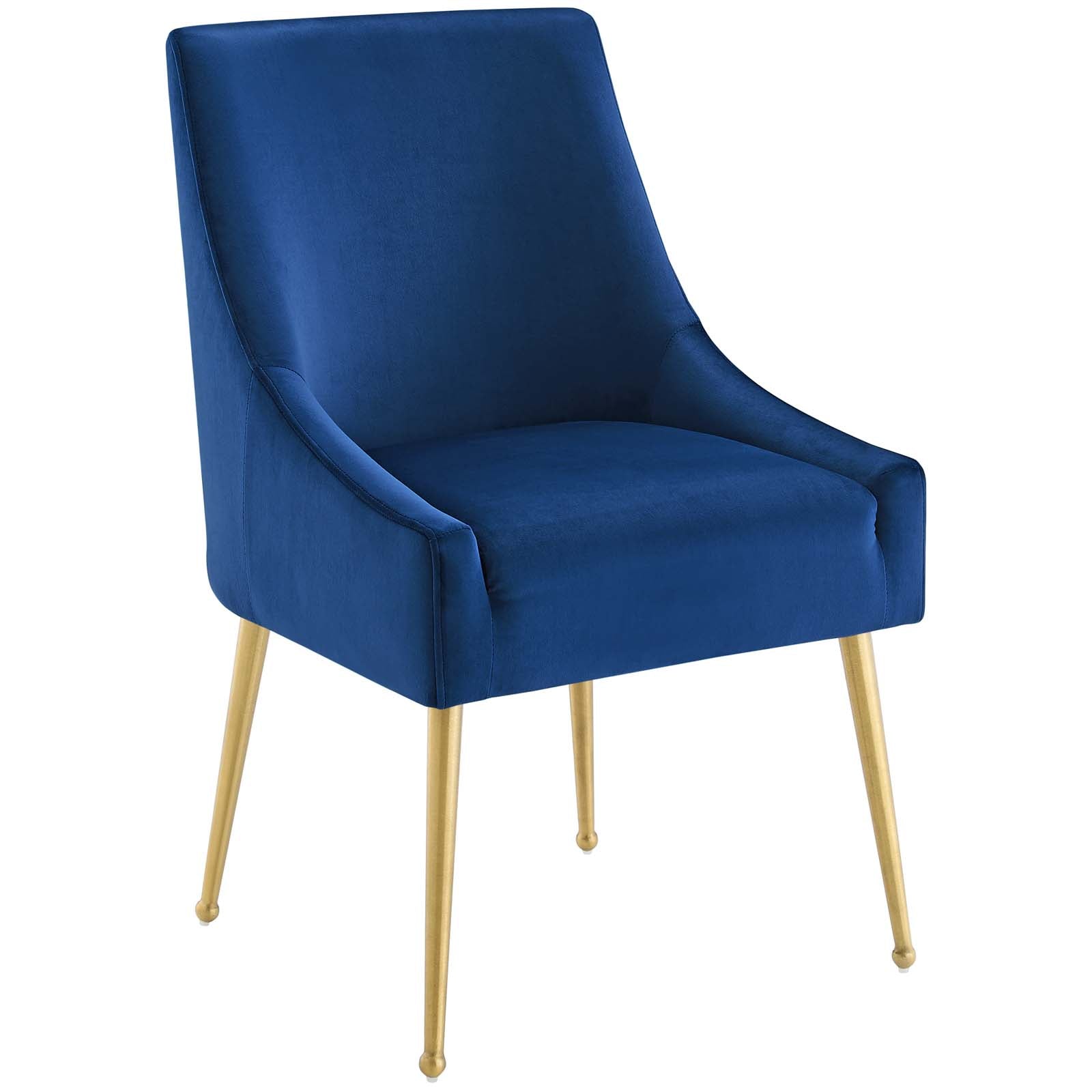 Discern Upholstered Performance Velvet Dining Chair - East Shore Modern Home Furnishings