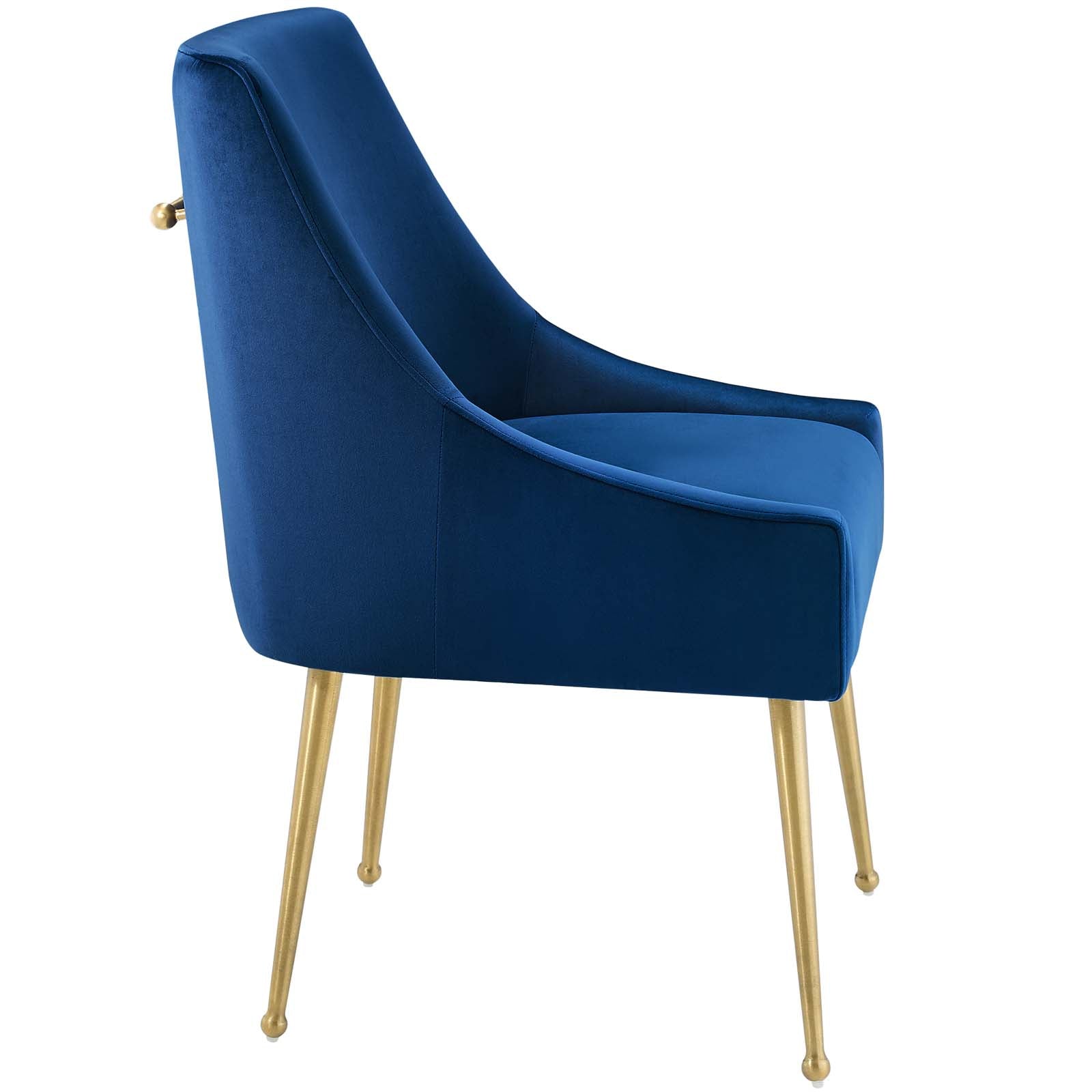 Discern Upholstered Performance Velvet Dining Chair - East Shore Modern Home Furnishings