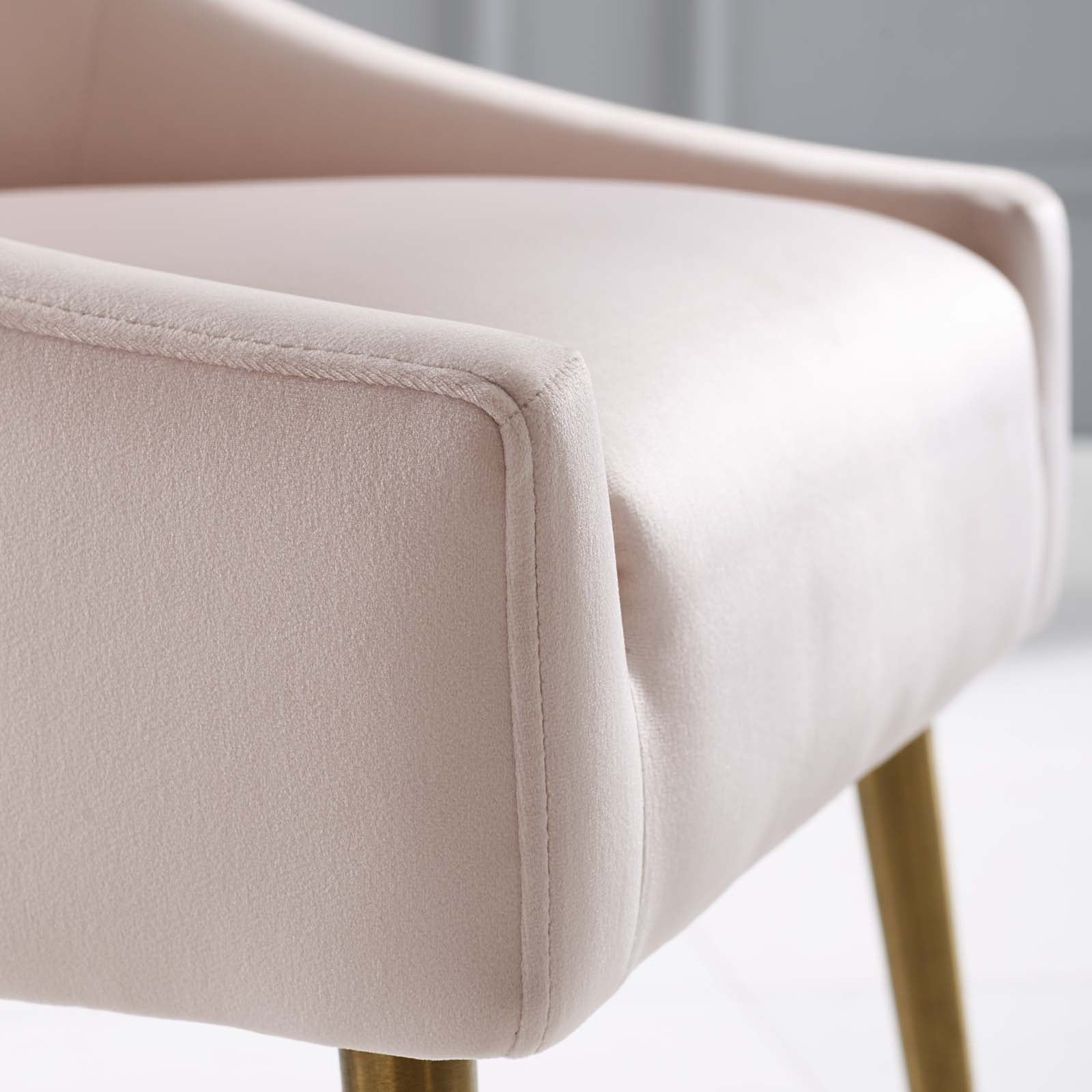 Discern Upholstered Performance Velvet Dining Chair - East Shore Modern Home Furnishings