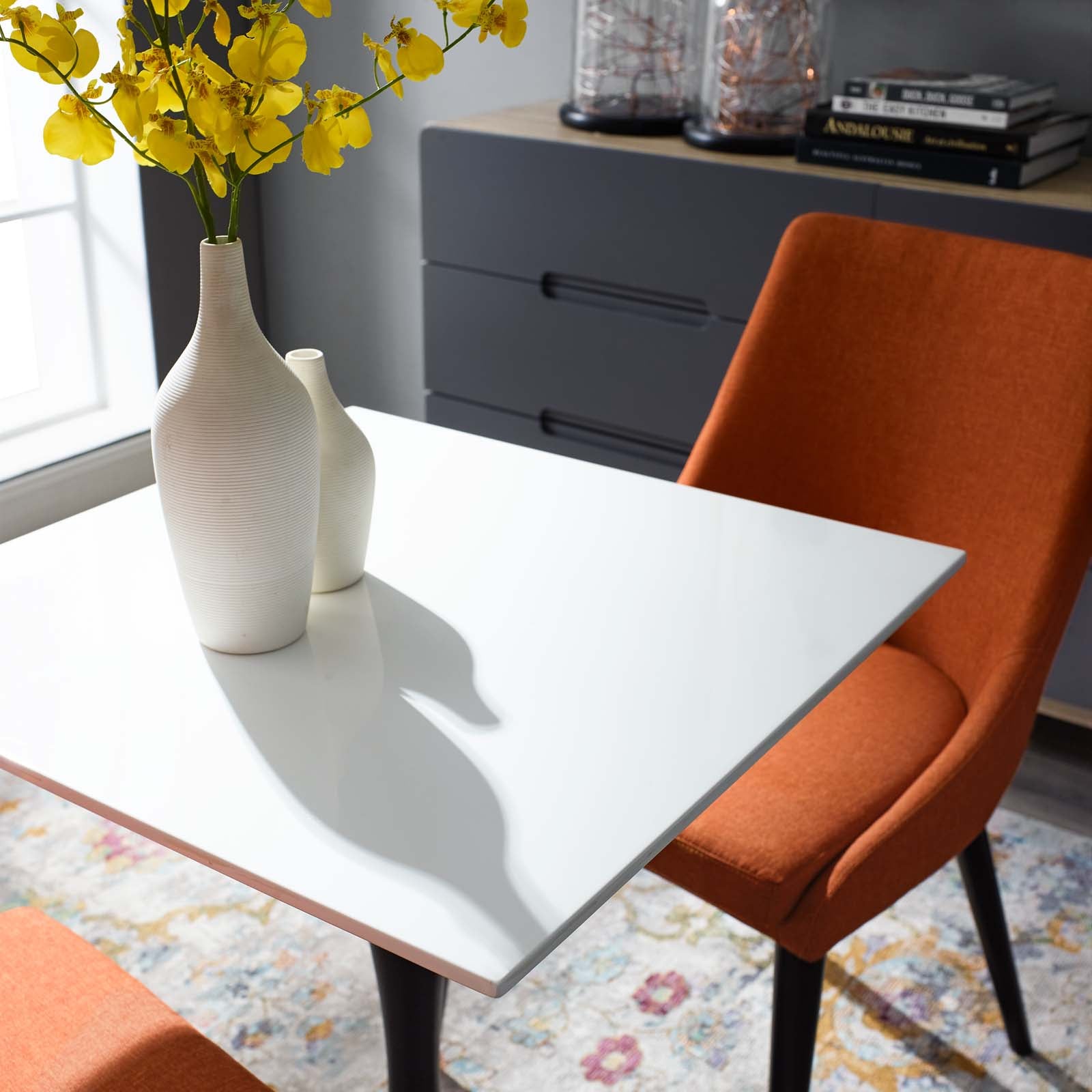 Lippa 24" Square Wood Top Dining Table - East Shore Modern Home Furnishings