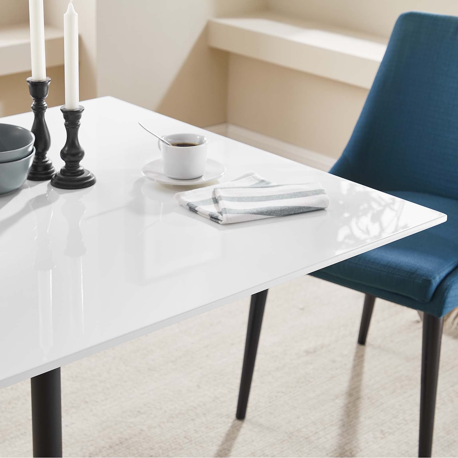 Lippa 36" Square Wood Top Dining Table - East Shore Modern Home Furnishings