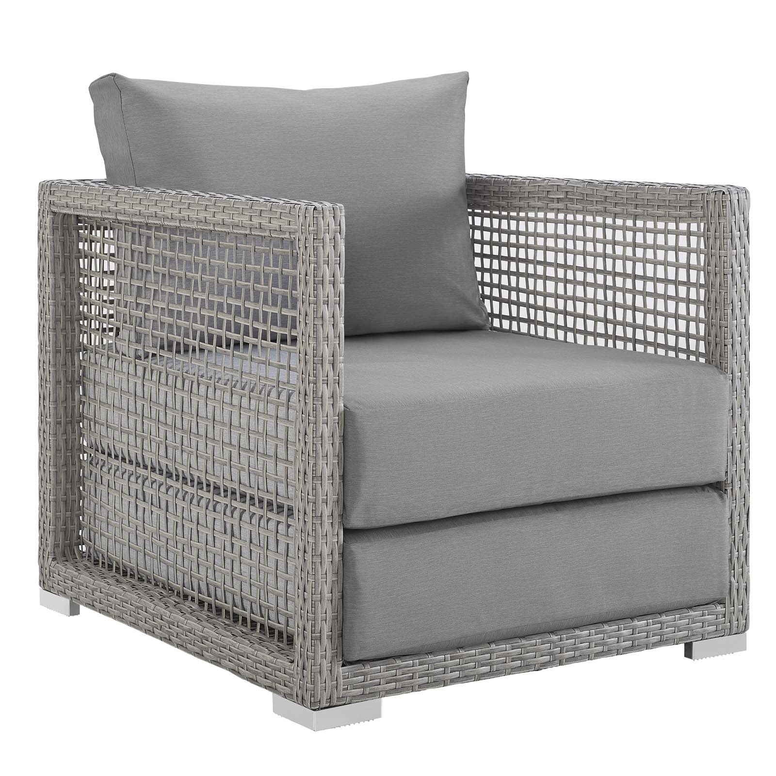 Aura 6 Piece Outdoor Patio Wicker Rattan Set - East Shore Modern Home Furnishings