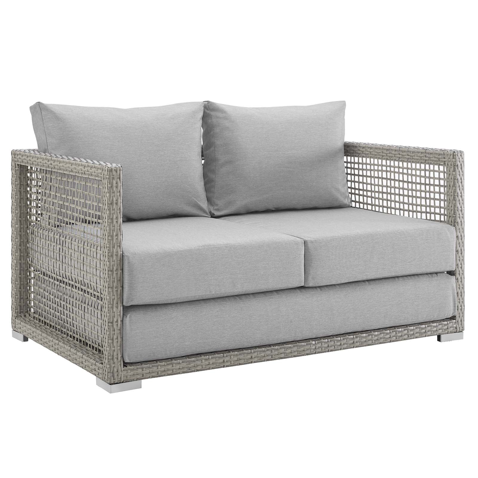 Aura 6 Piece Outdoor Patio Wicker Rattan Set - East Shore Modern Home Furnishings