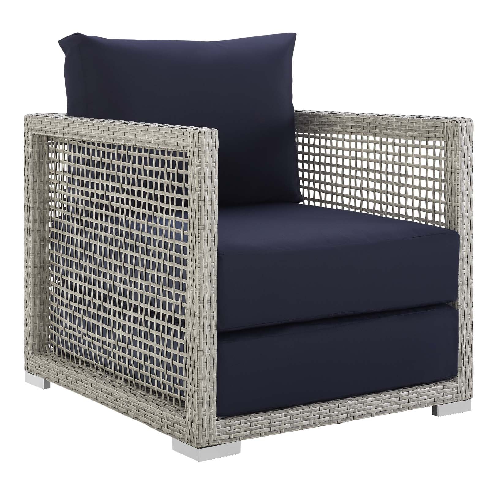 Aura 6 Piece Outdoor Patio Wicker Rattan Set - East Shore Modern Home Furnishings