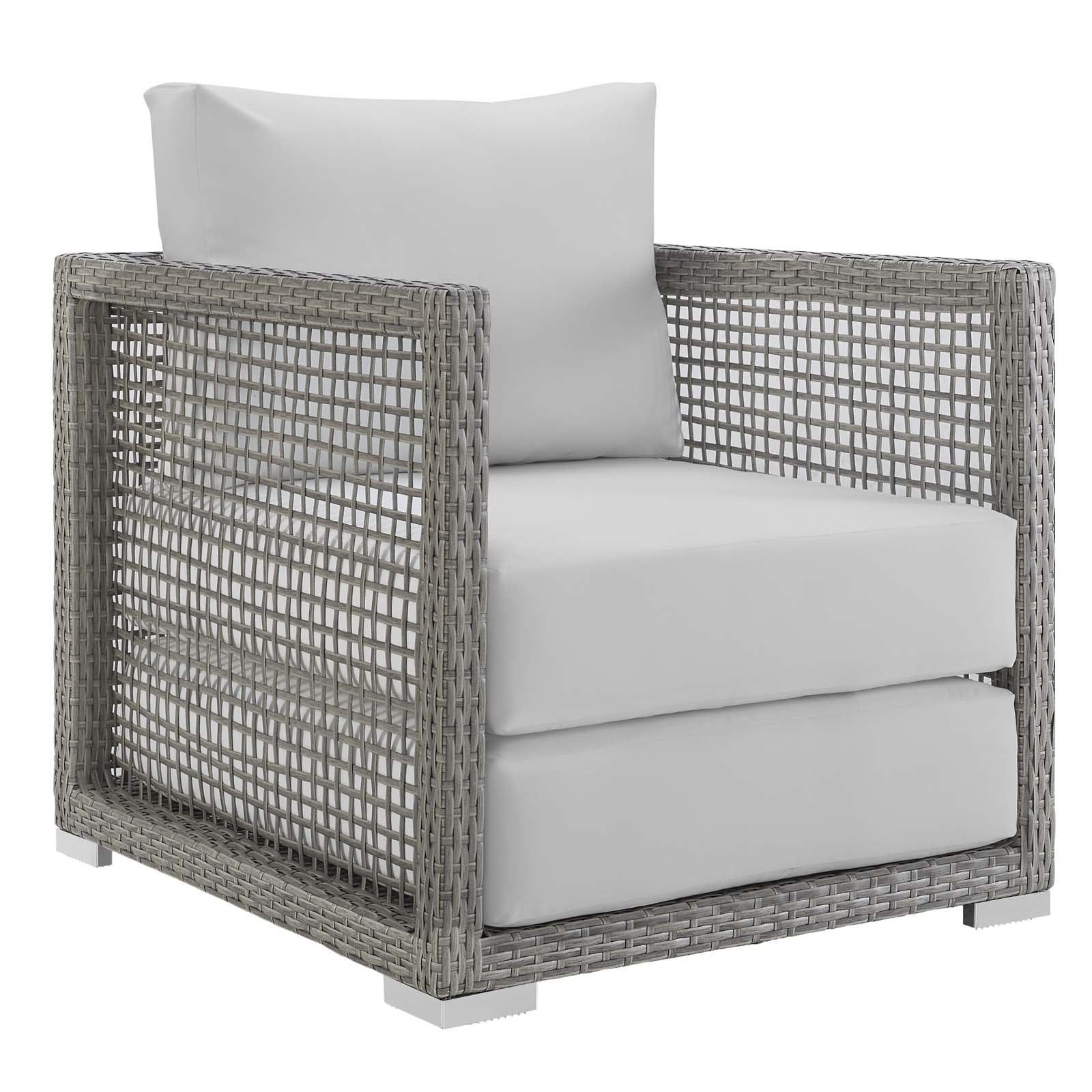 Aura 6 Piece Outdoor Patio Wicker Rattan Set - East Shore Modern Home Furnishings