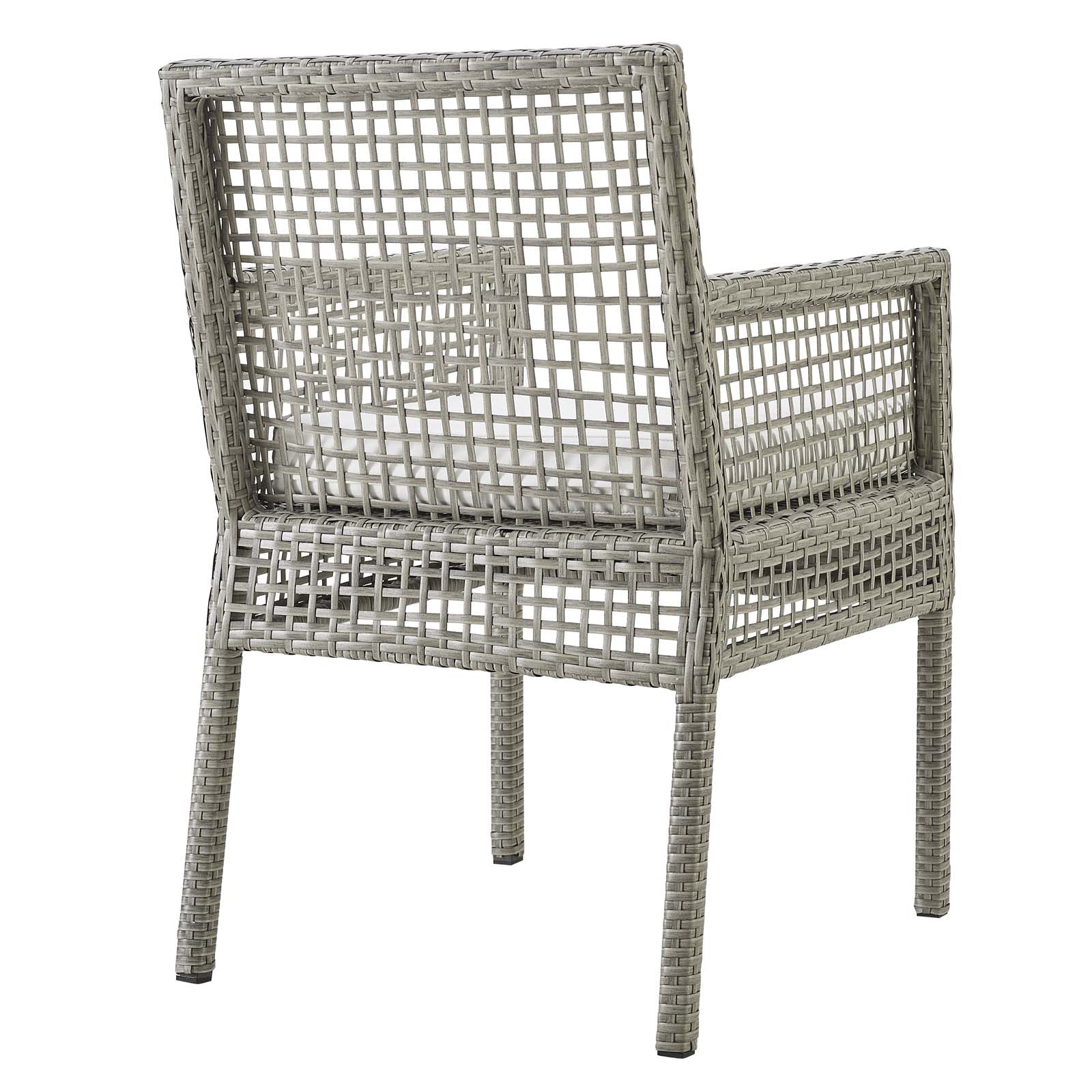 Aura Dining Armchair Outdoor Patio Wicker Rattan Set of 2 - East Shore Modern Home Furnishings
