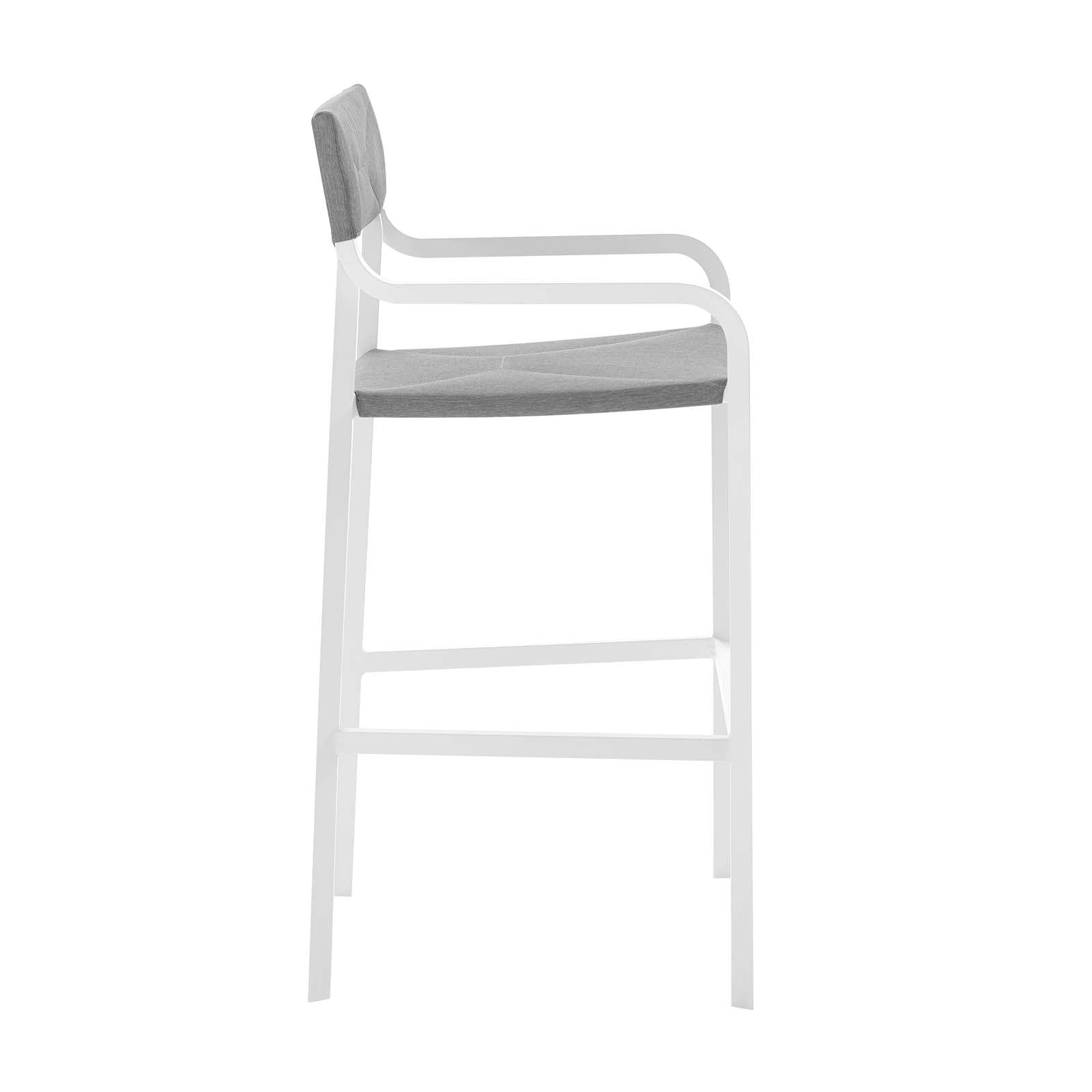 Raleigh Stackable Outdoor Patio Aluminum Bar Stool - East Shore Modern Home Furnishings