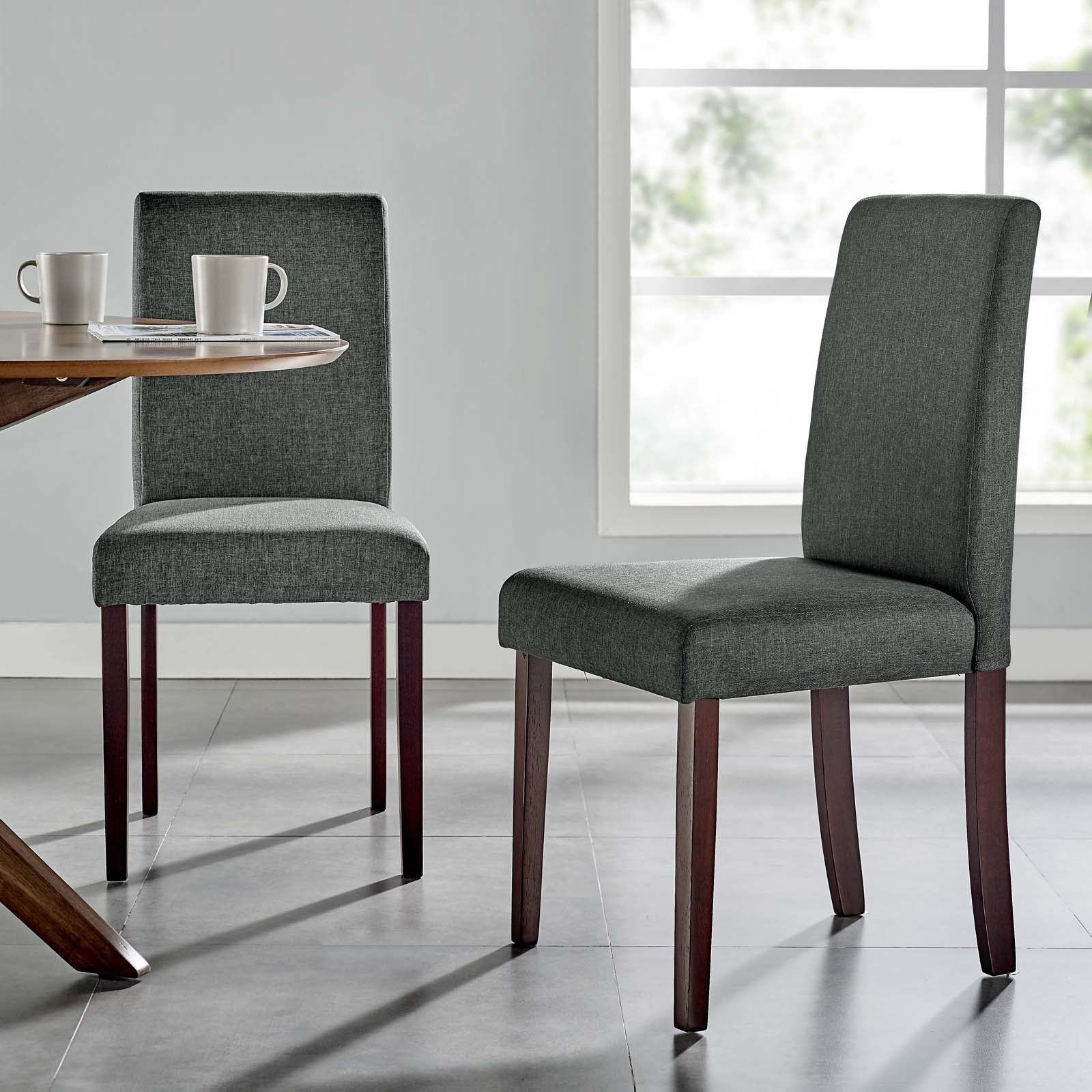 Prosper Upholstered Fabric Dining Side Chair Set of 2 - East Shore Modern Home Furnishings