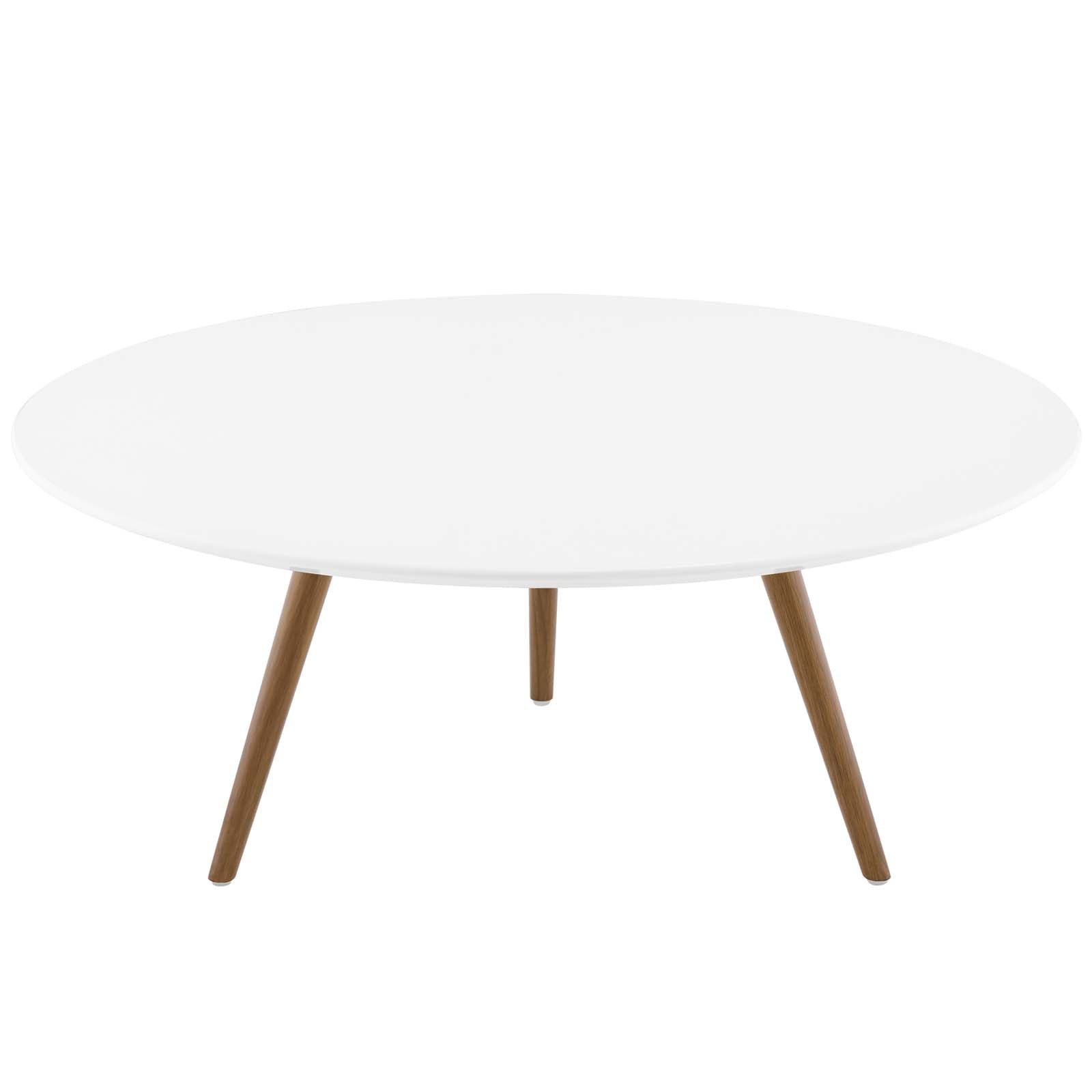 Lippa 36" Round Wood Top Coffee Table with Tripod Base