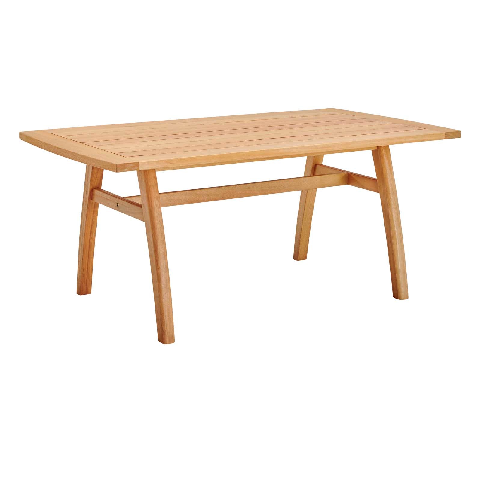 Orlean 57" Outdoor Patio Eucalyptus Wood Dining Table - East Shore Modern Home Furnishings