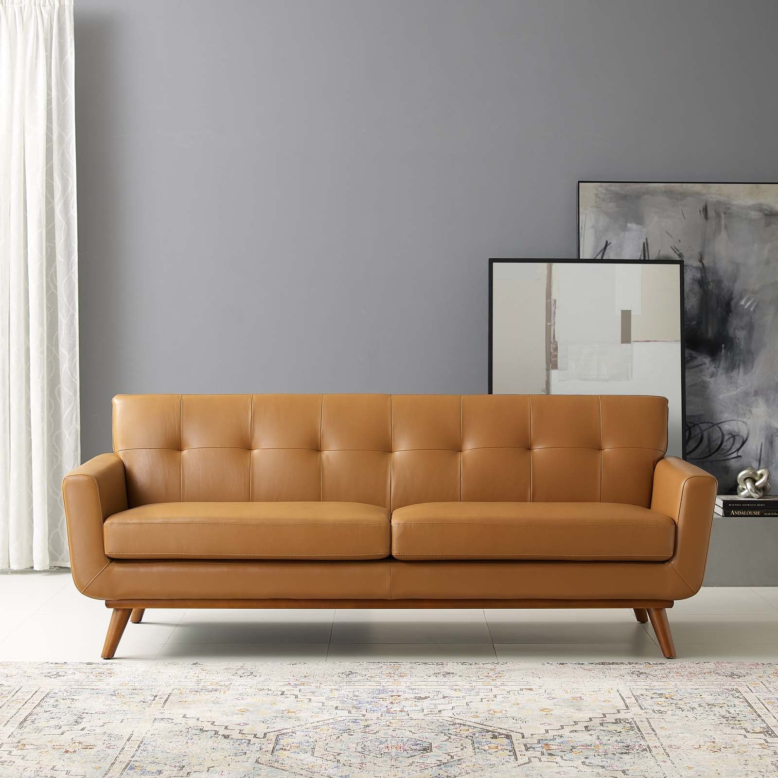 Engage Top-Grain Leather Sofa - East Shore Modern Home Furnishings