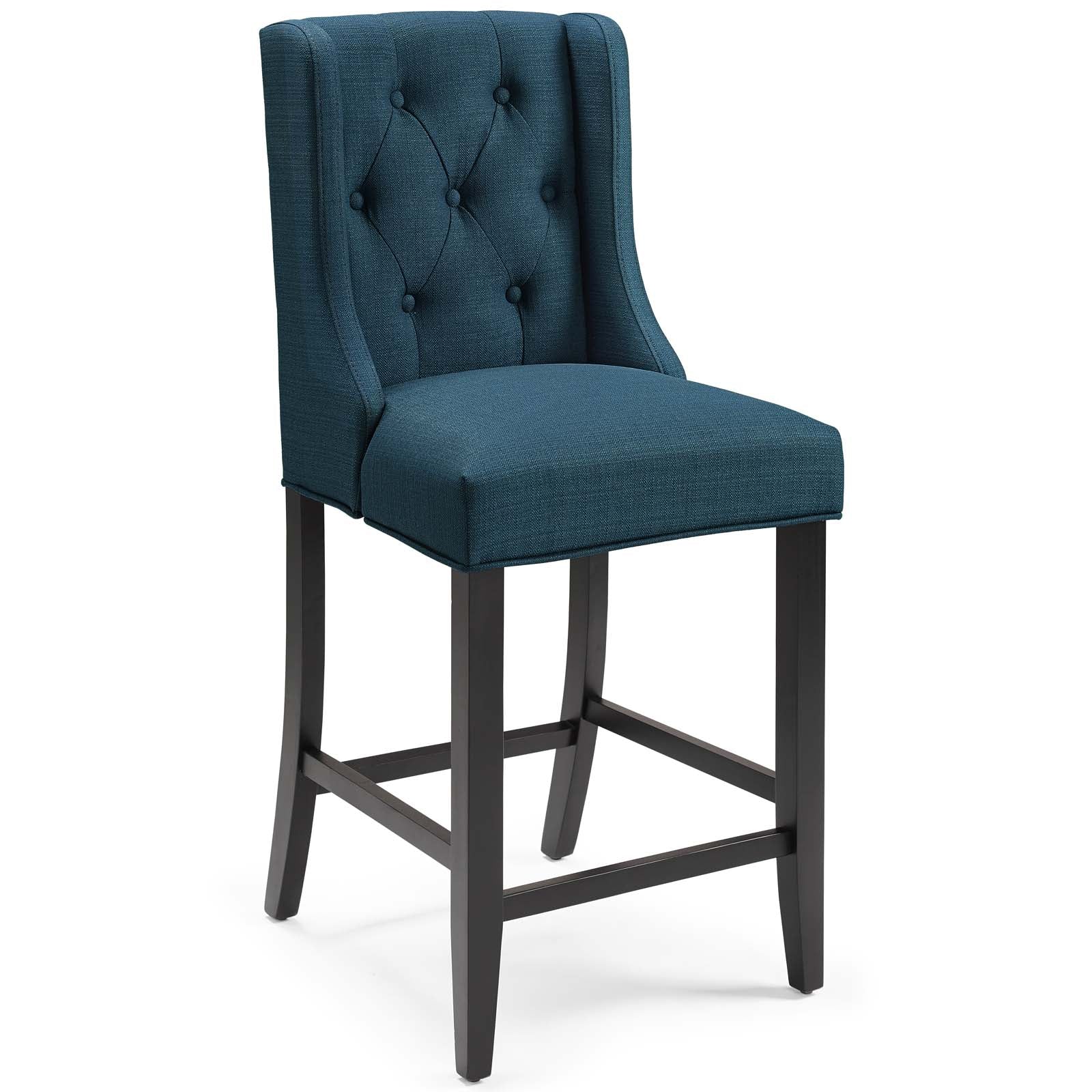 Baronet Tufted Button Upholstered Fabric Counter Stool - East Shore Modern Home Furnishings