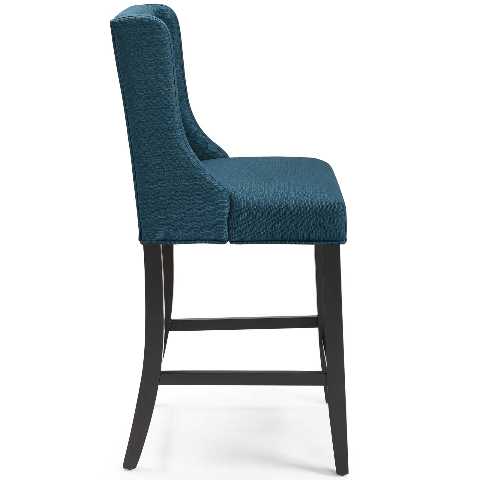 Baronet Tufted Button Upholstered Fabric Counter Stool - East Shore Modern Home Furnishings
