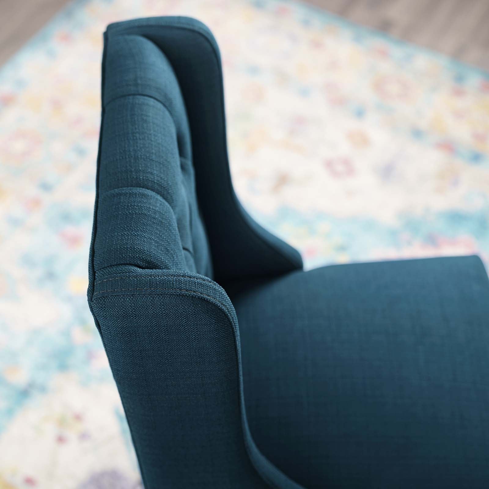 Baronet Tufted Button Upholstered Fabric Counter Stool - East Shore Modern Home Furnishings