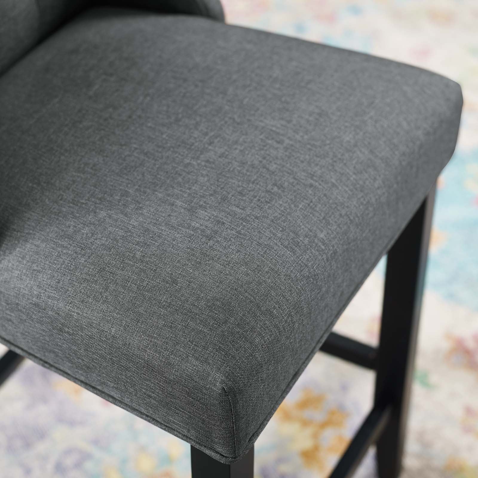 Baronet Tufted Button Upholstered Fabric Counter Stool - East Shore Modern Home Furnishings