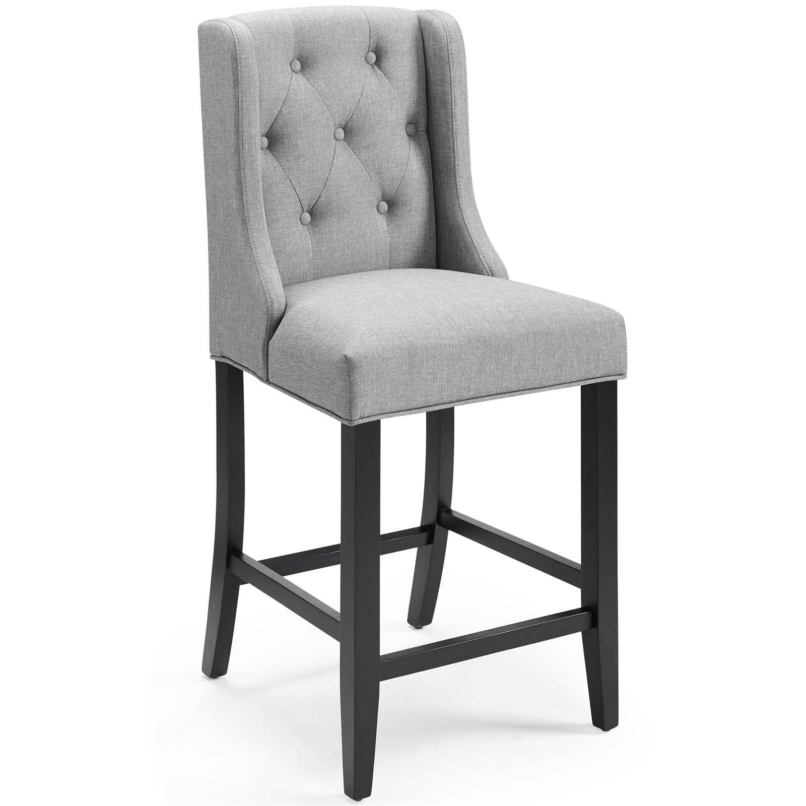 Baronet Tufted Button Upholstered Fabric Counter Stool - East Shore Modern Home Furnishings