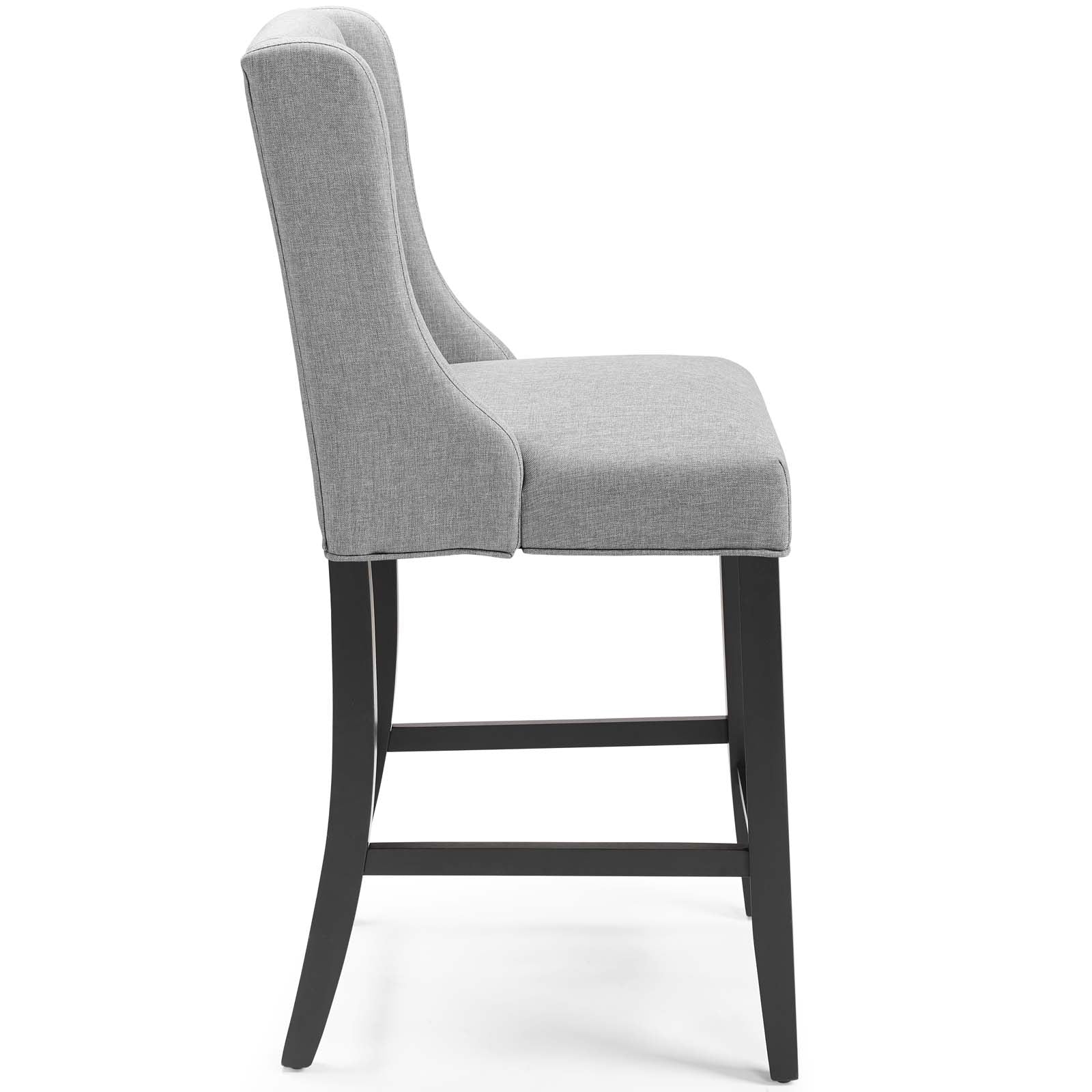 Baronet Tufted Button Upholstered Fabric Counter Stool - East Shore Modern Home Furnishings