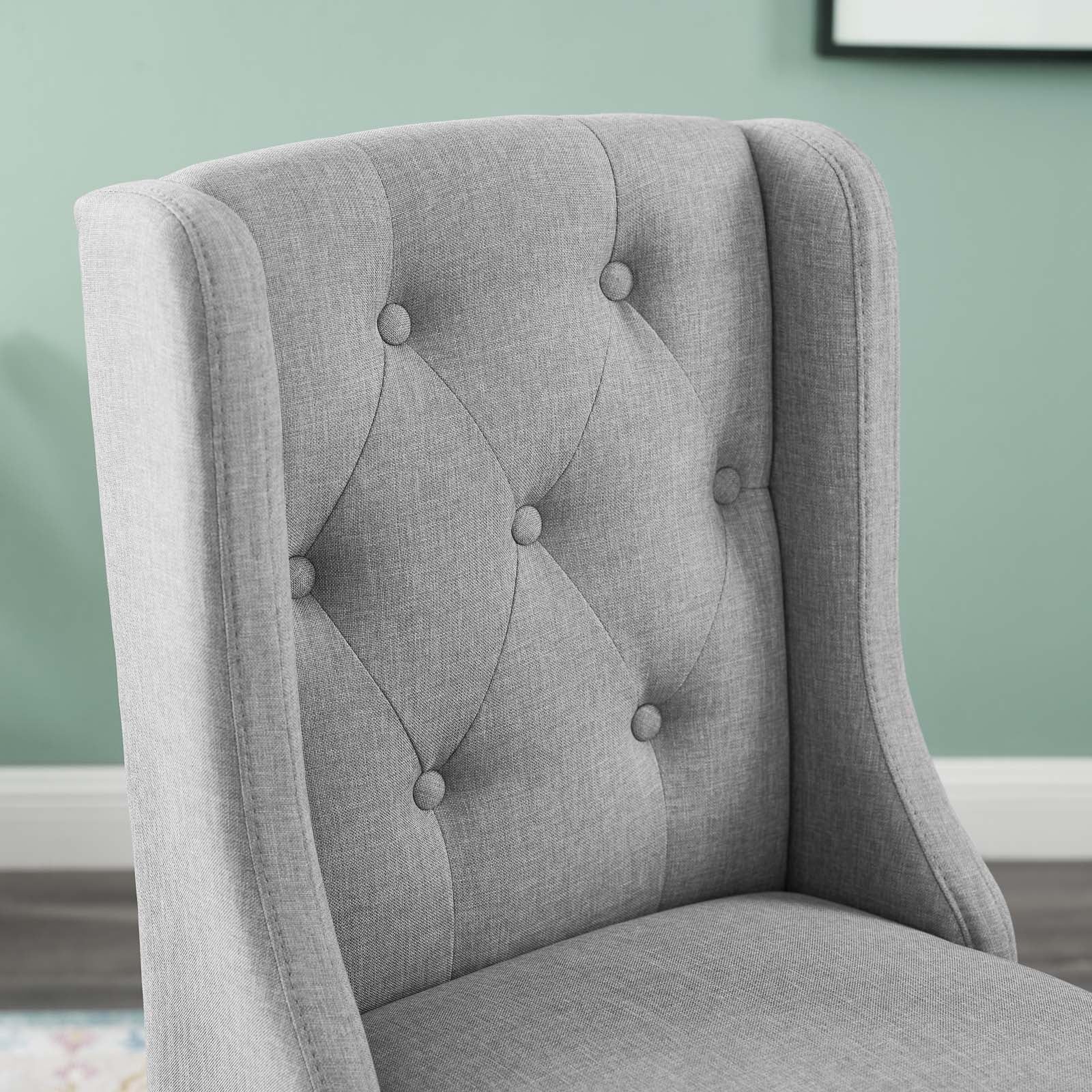 Baronet Tufted Button Upholstered Fabric Counter Stool - East Shore Modern Home Furnishings